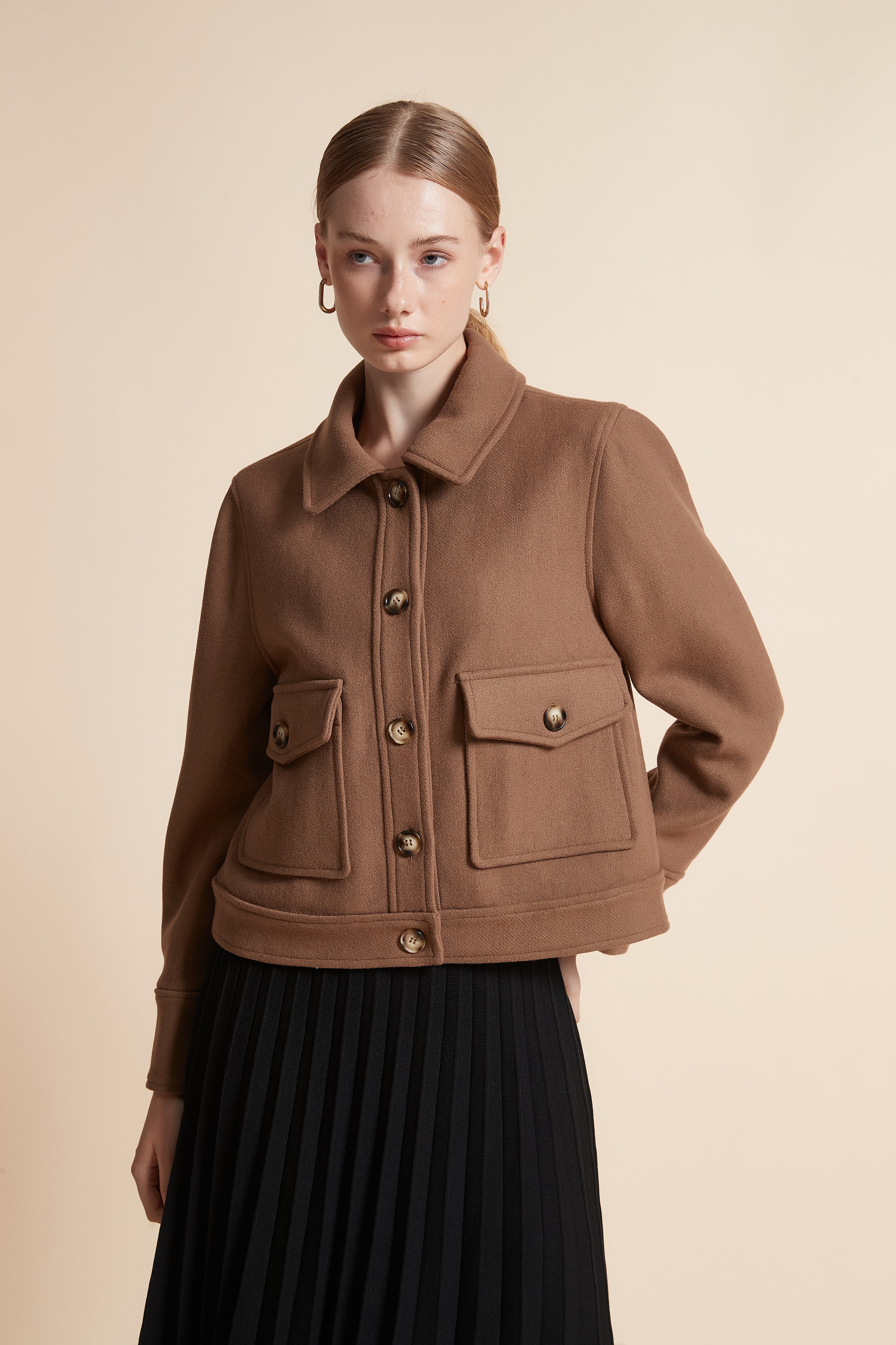 Long-Sleeve Jacket with Pockets
