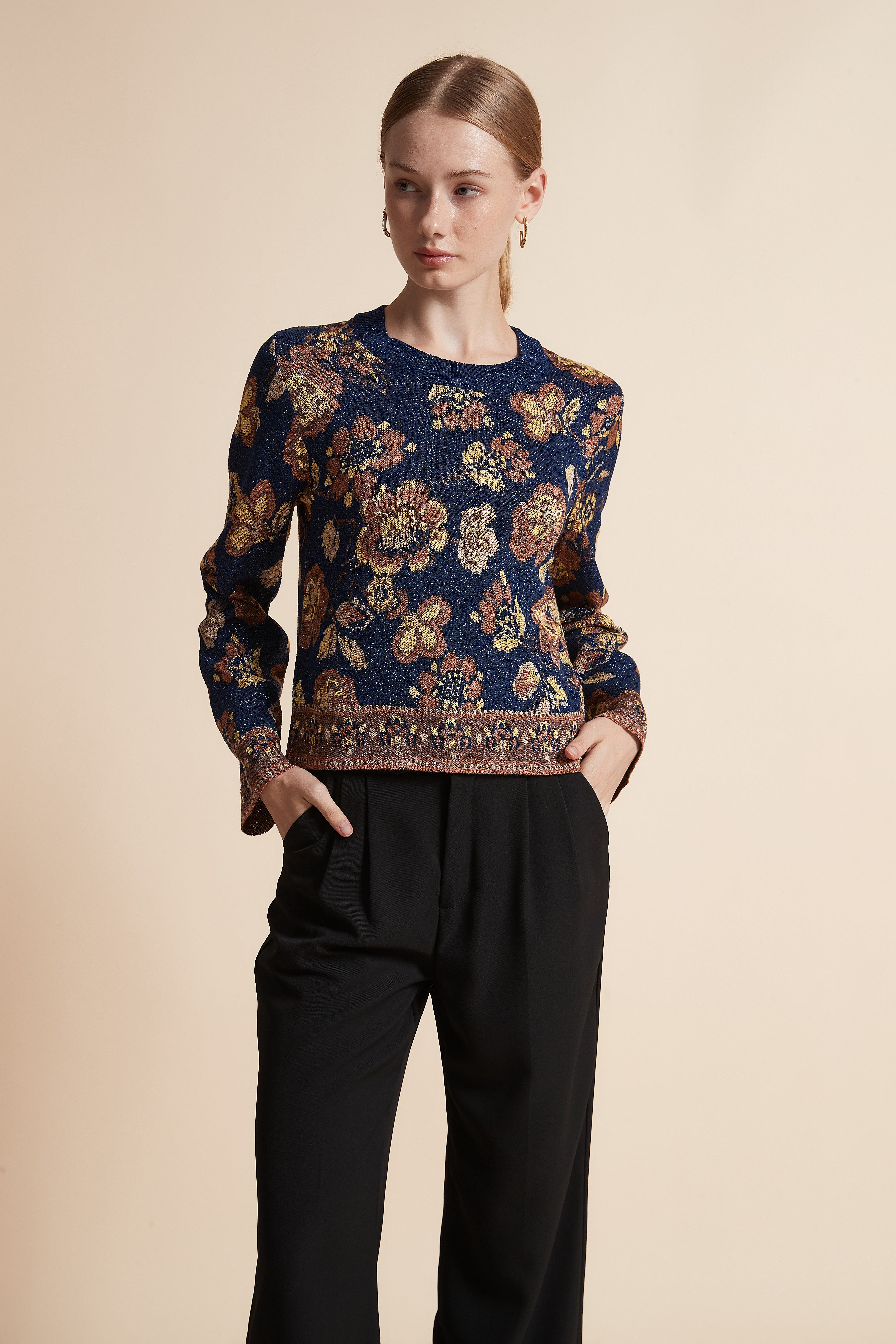 Printed Long-Sleeve Jacket