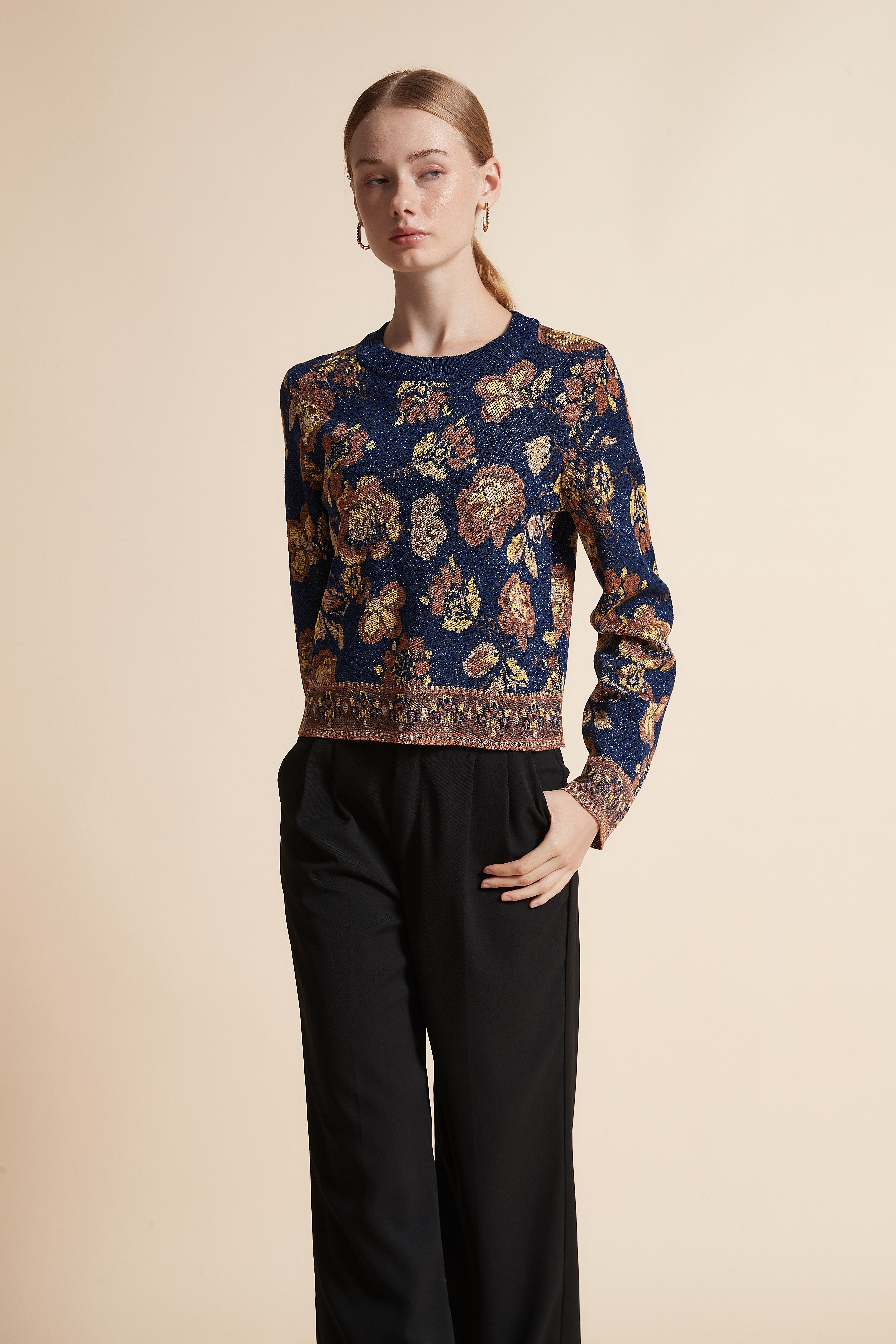 Printed Long-Sleeve Jacket