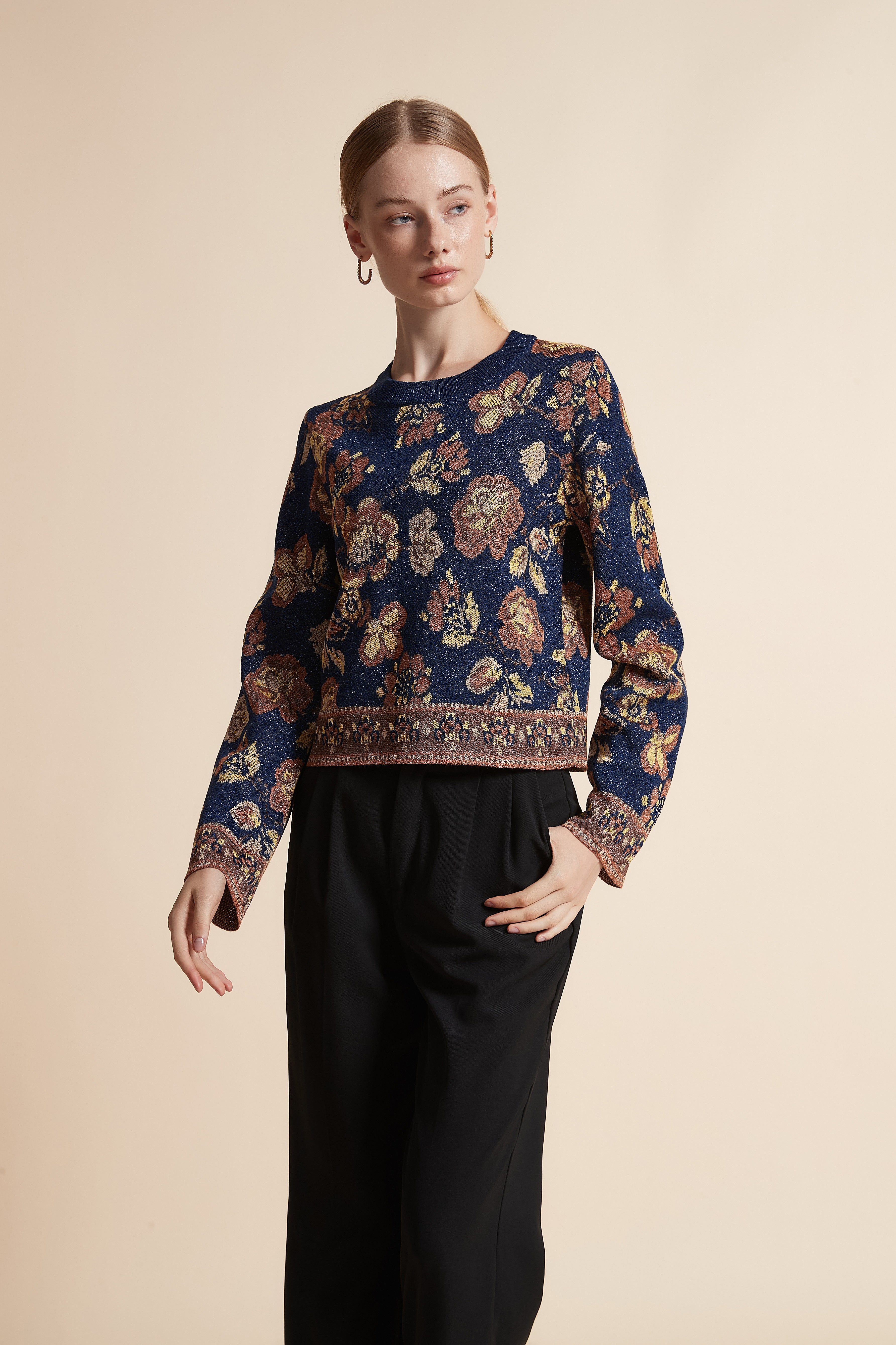 Printed Long-Sleeve Jacket