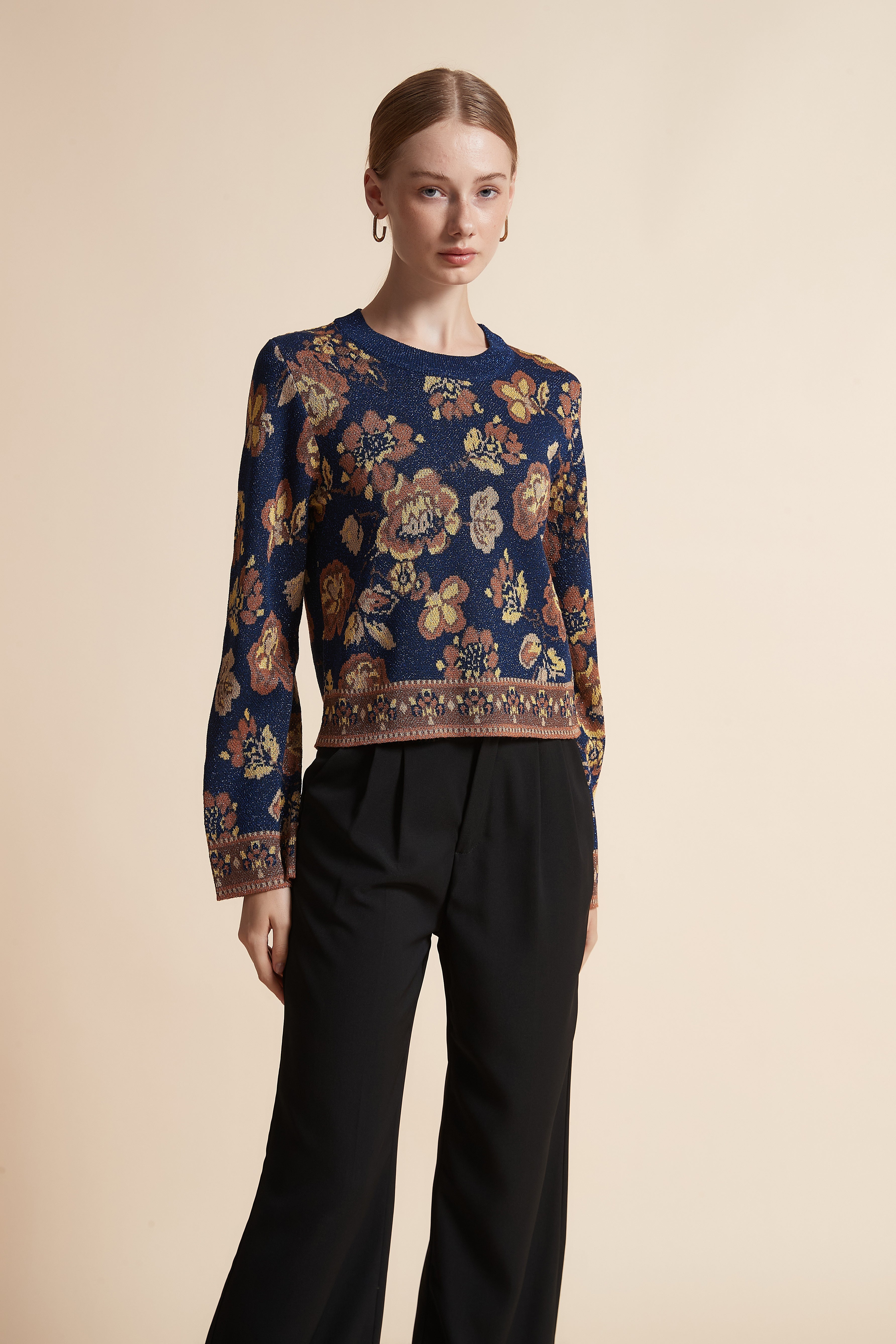 Printed Long-Sleeve Jacket