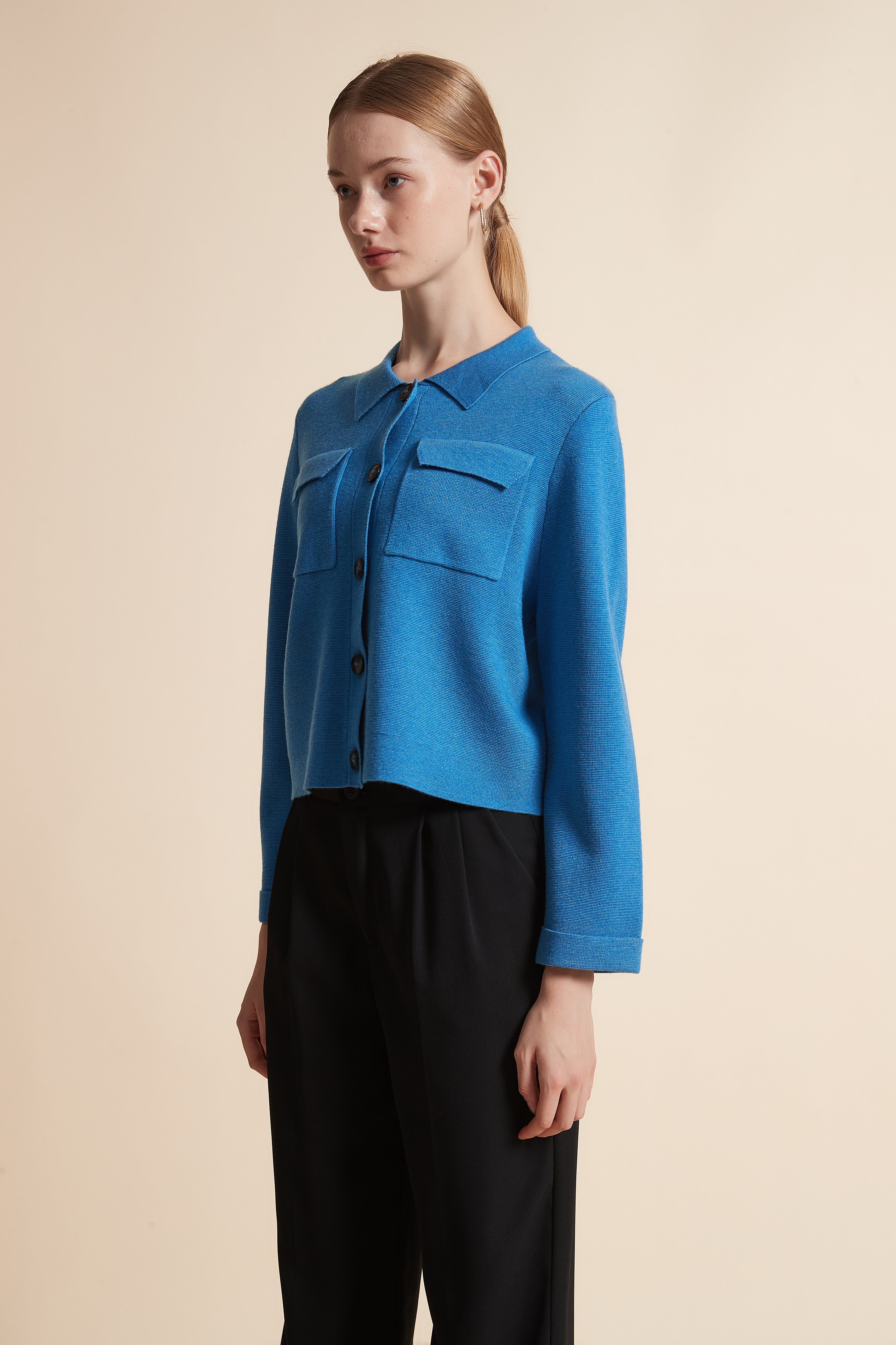 Short Jacket with Pockets