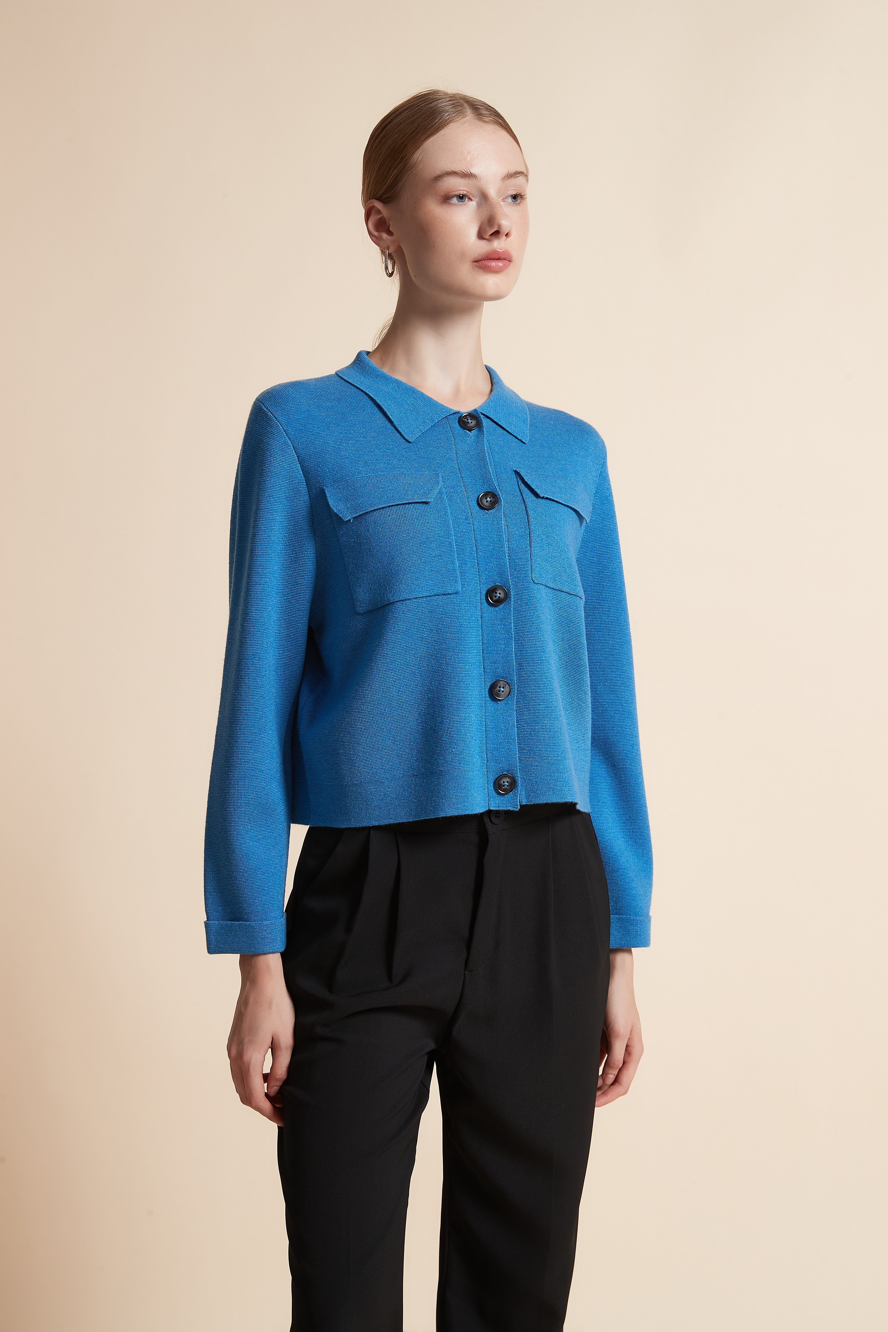 Short Jacket with Pockets