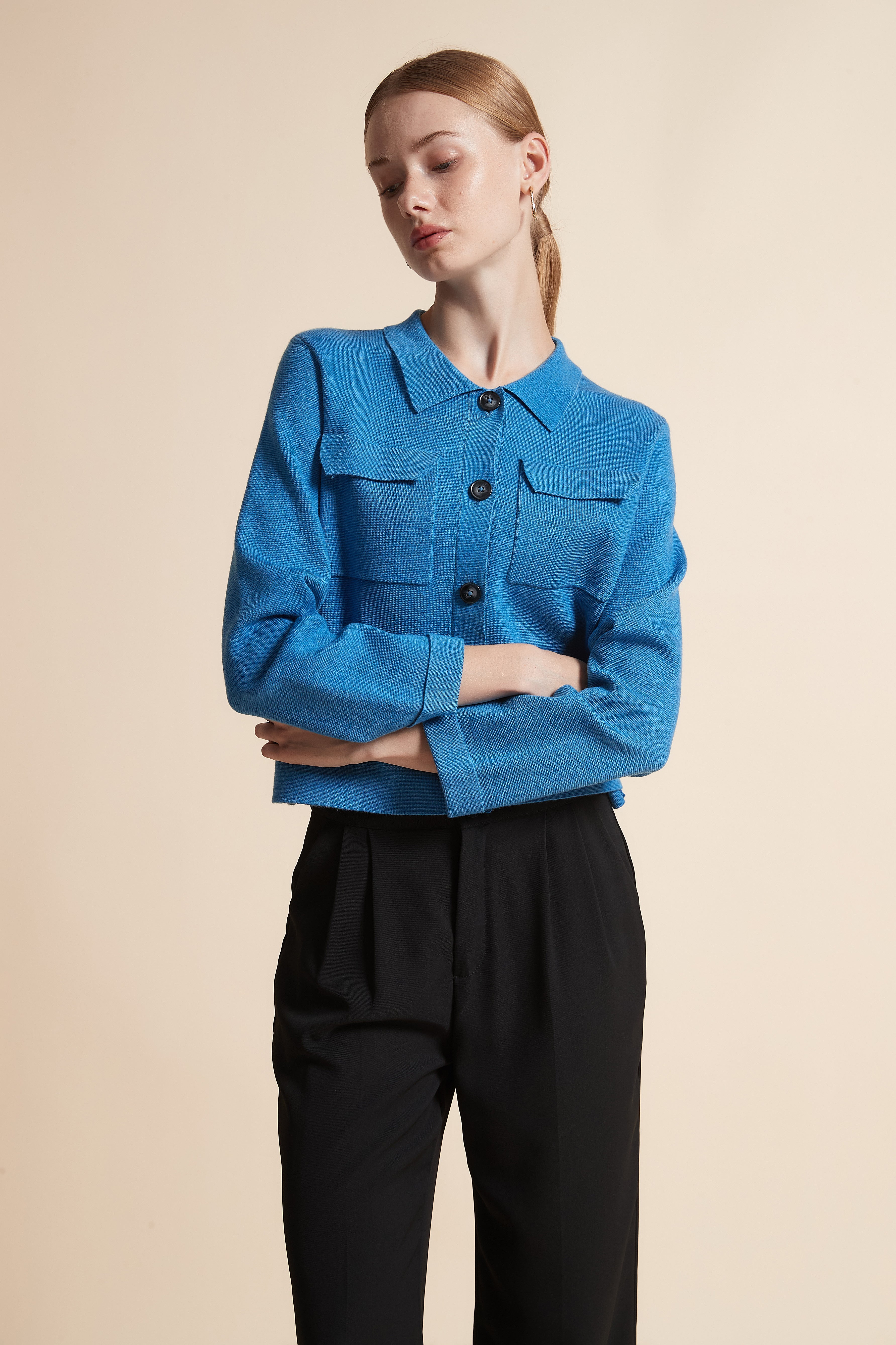 Short Jacket with Pockets