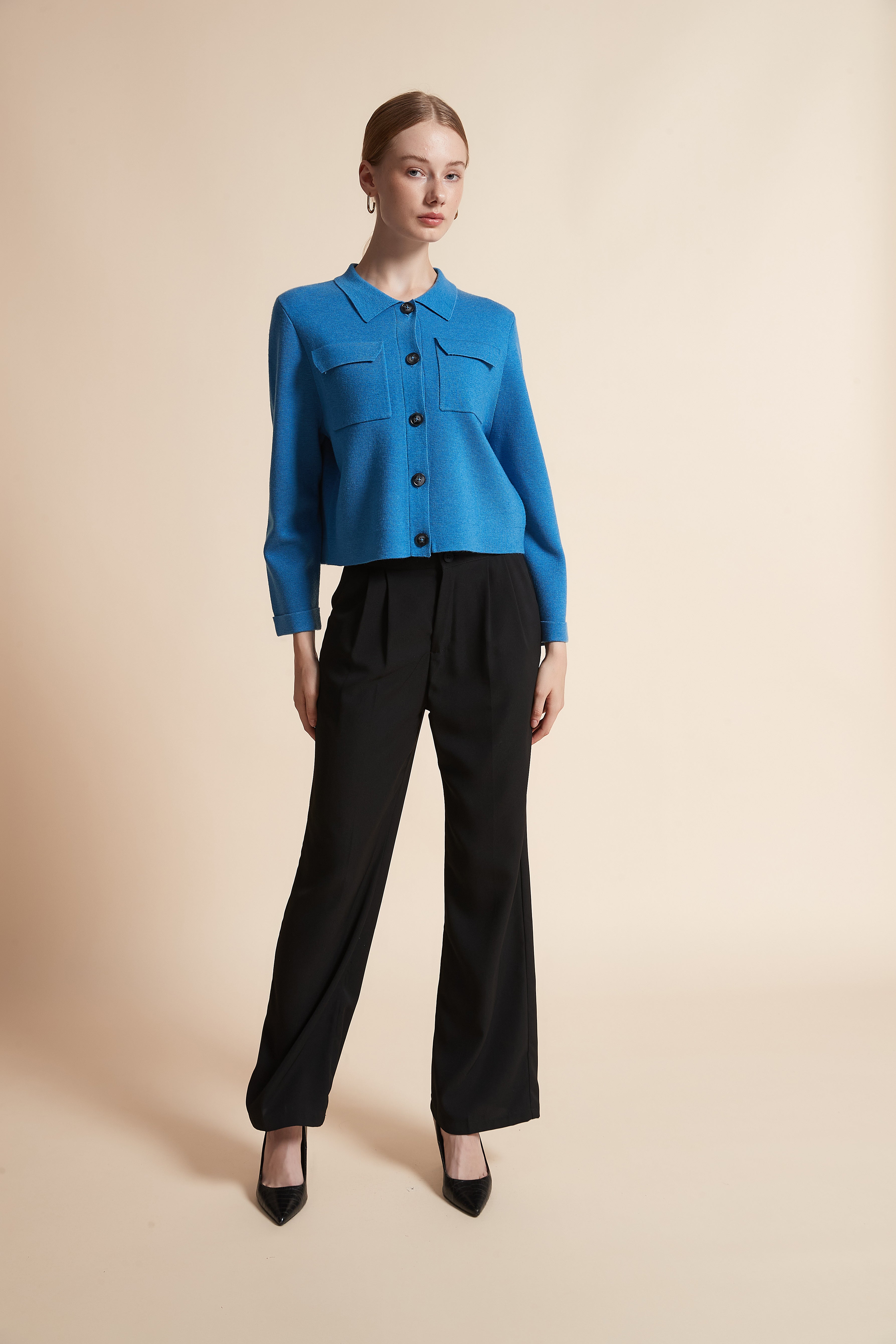 Short Jacket with Pockets