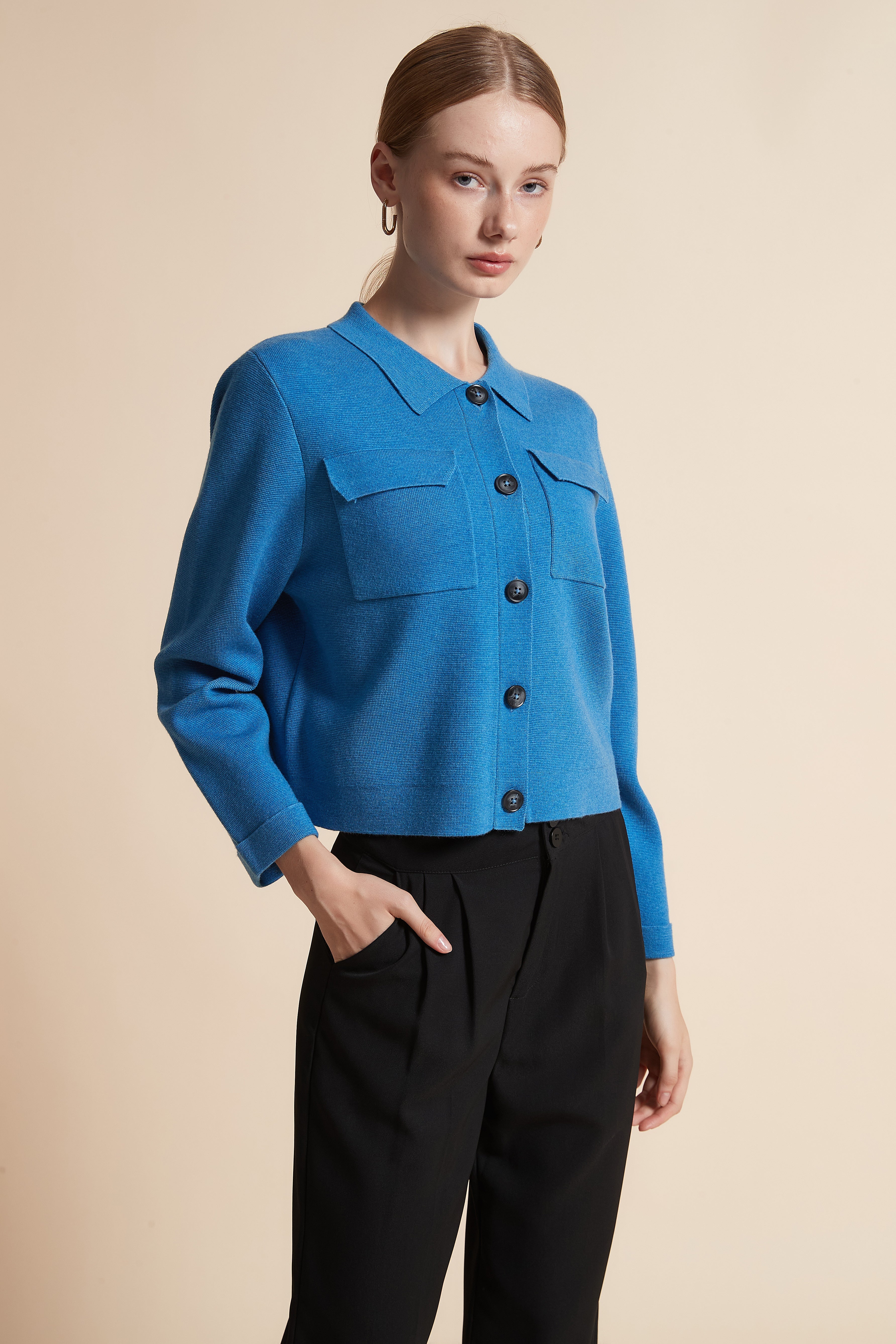 Short Jacket with Pockets