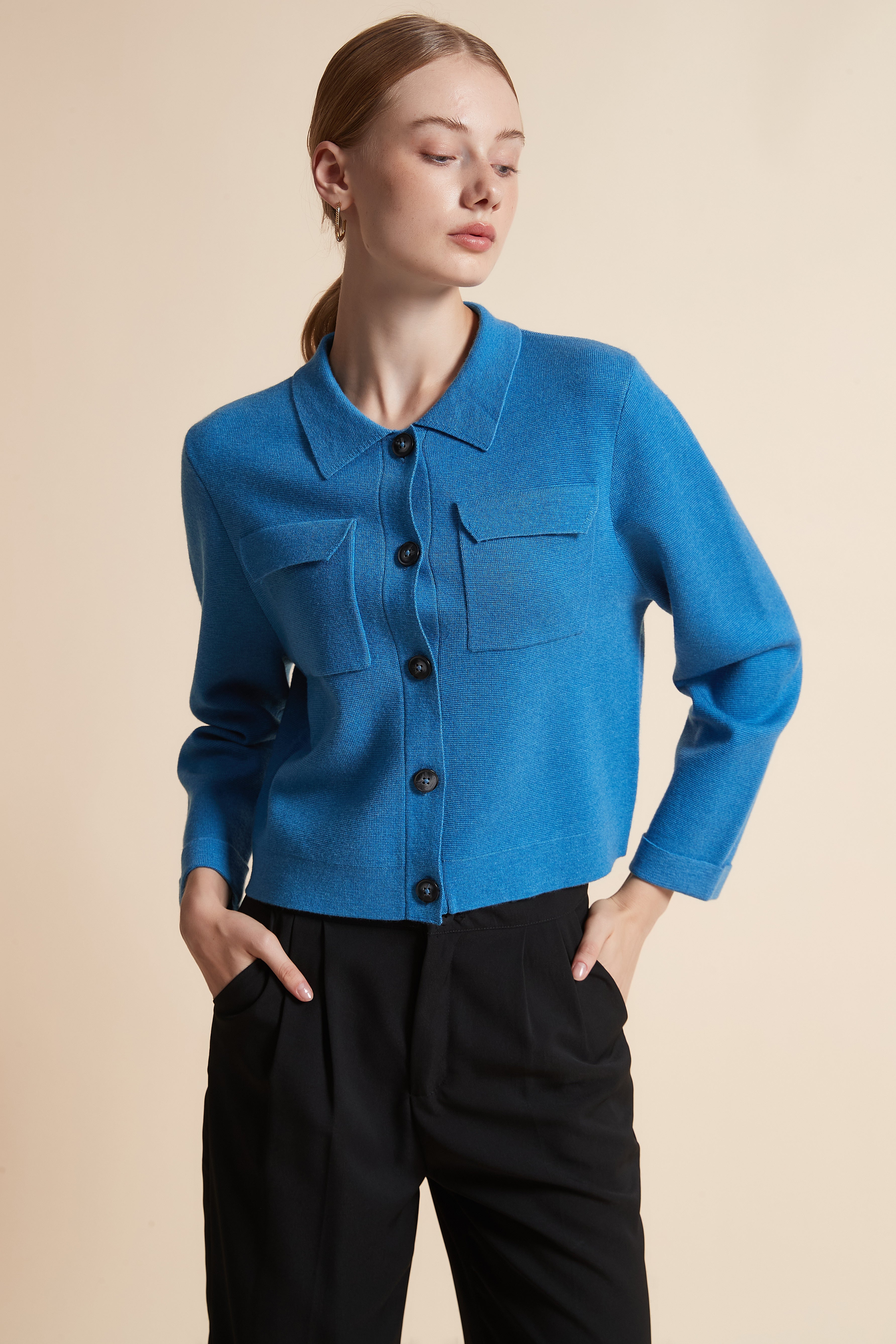 Short Jacket with Pockets