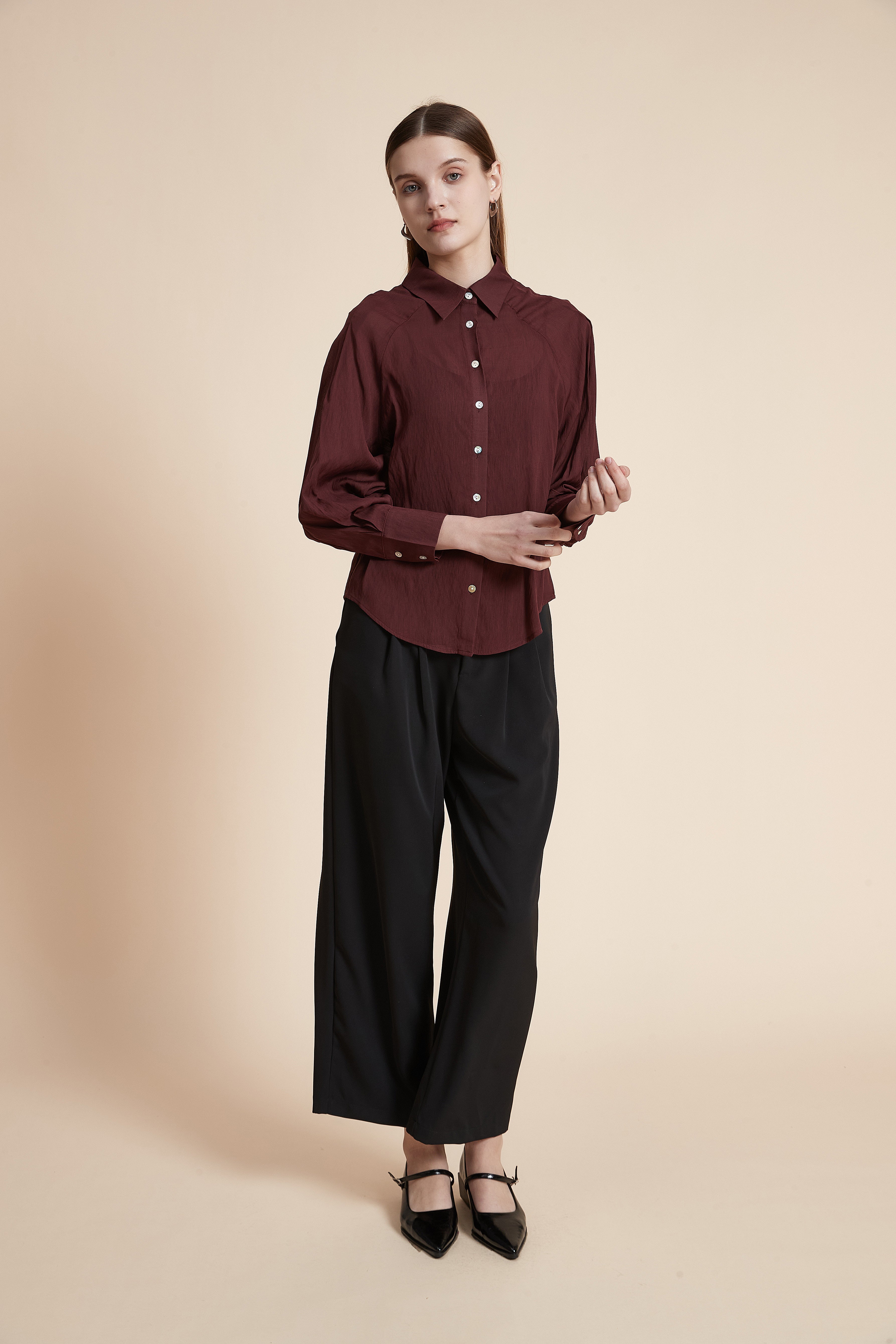 Solid Long Sleeve Shirt