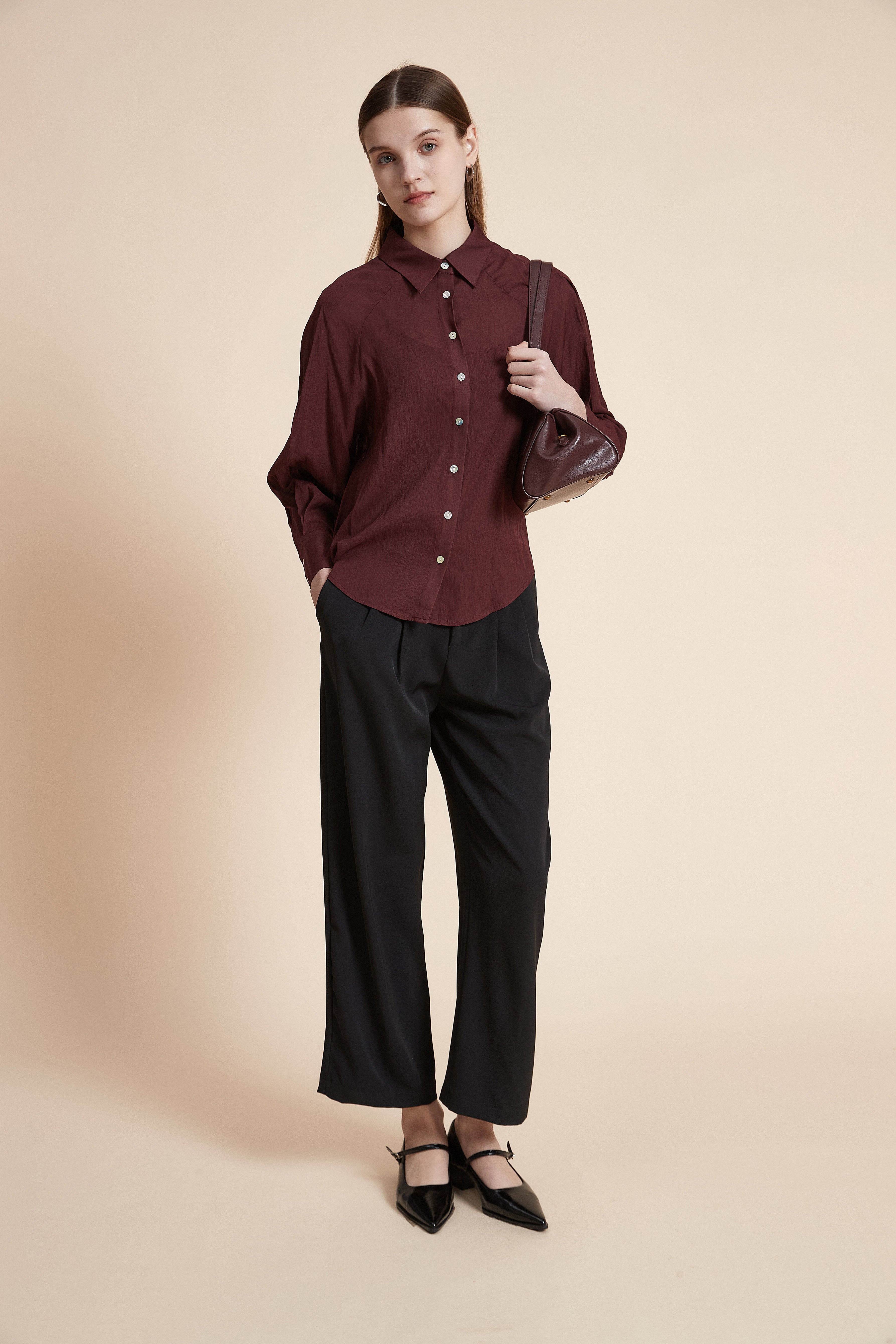 Solid Long Sleeve Shirt