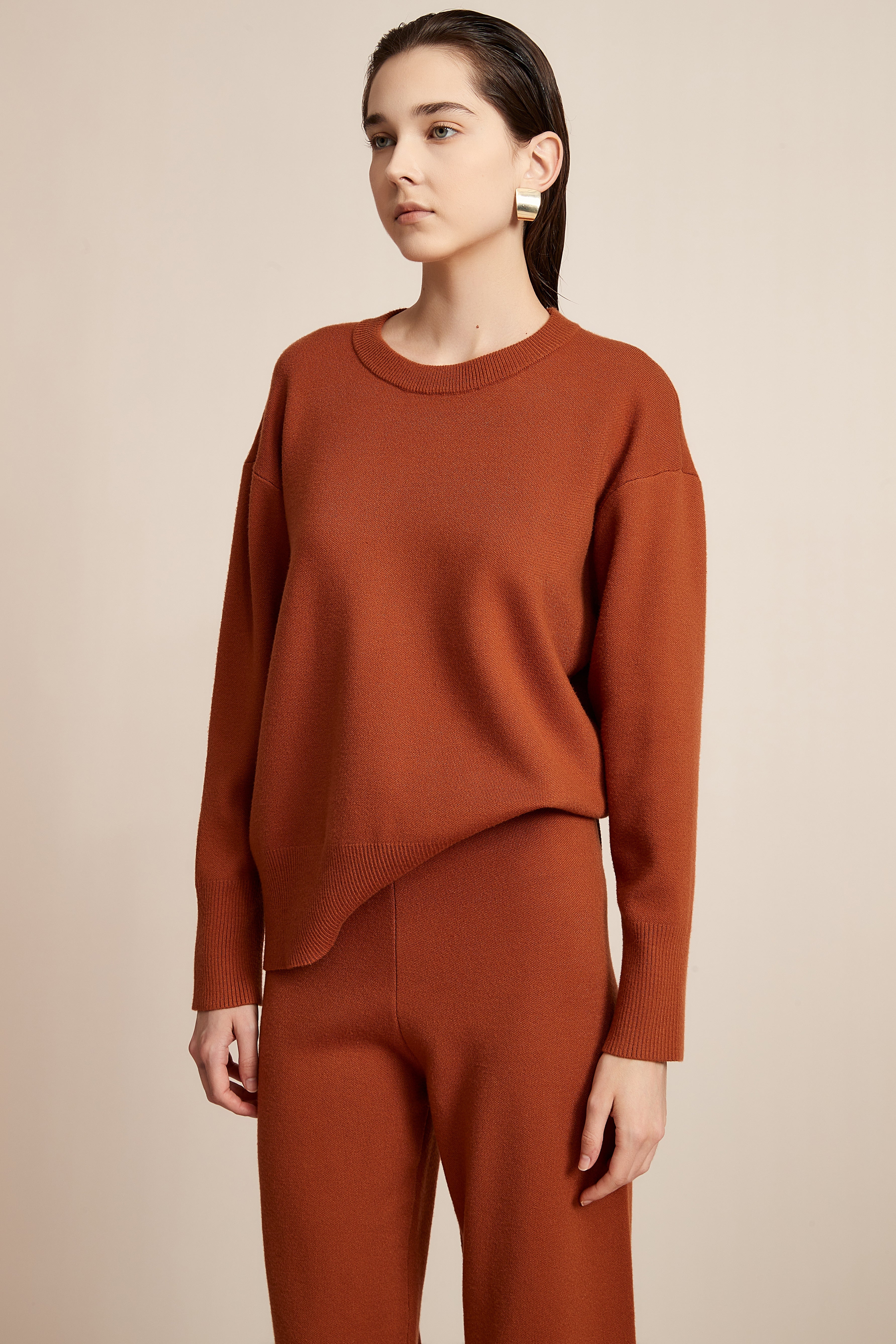 Yola Long Sleeve Solid Winter Blouse