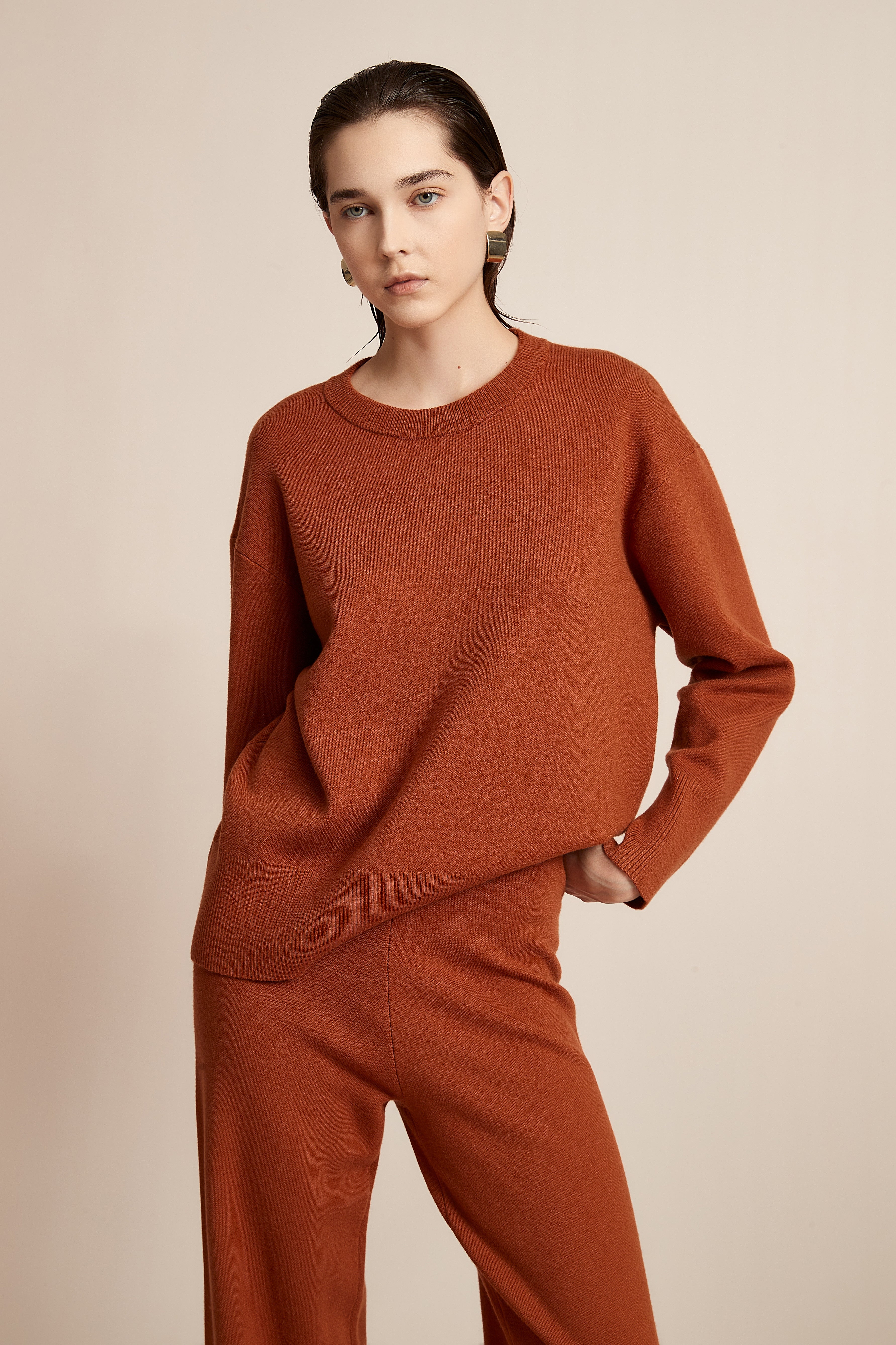 Yola Long Sleeve Solid Winter Blouse