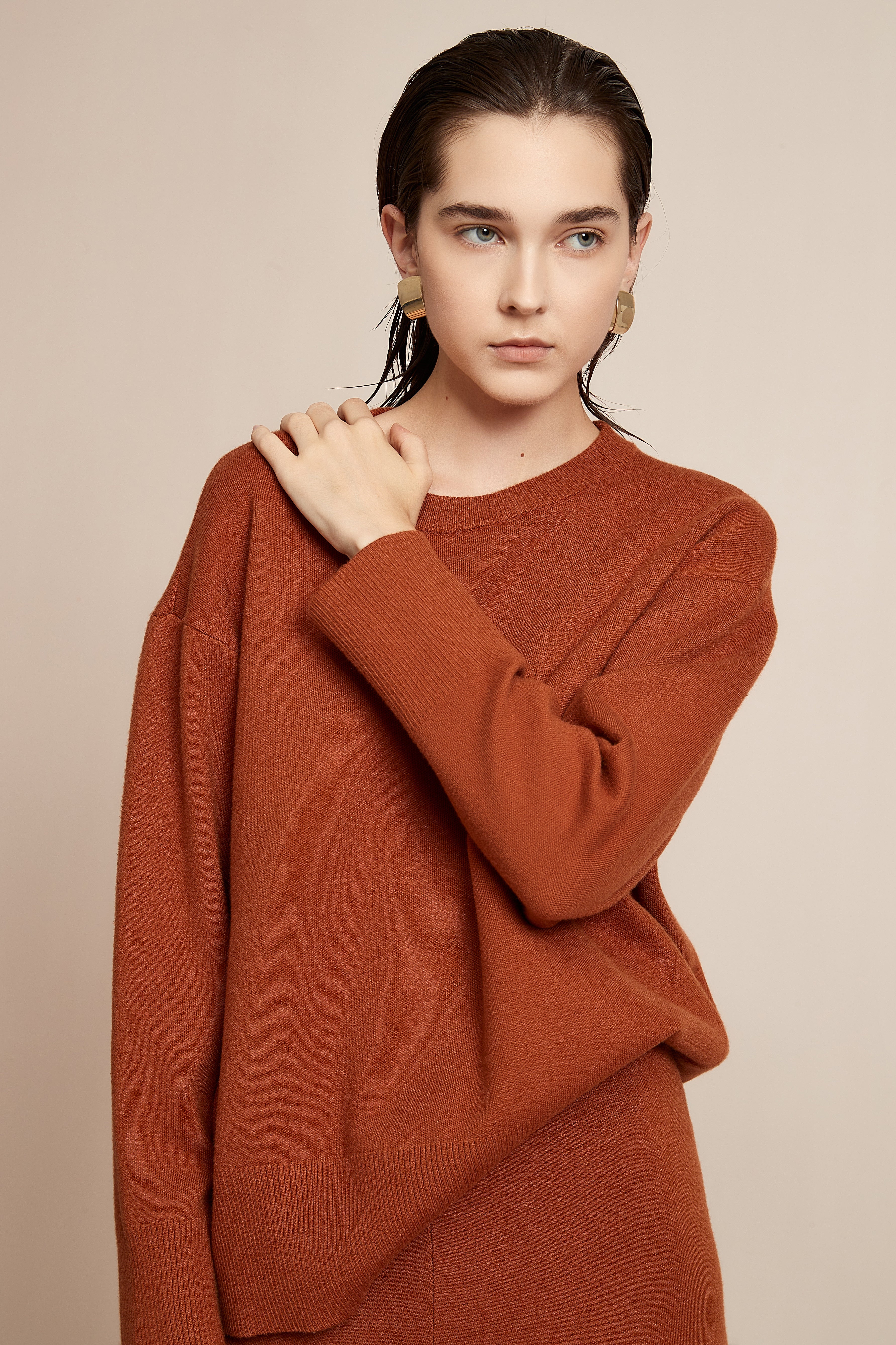 Yola Long Sleeve Solid Winter Blouse