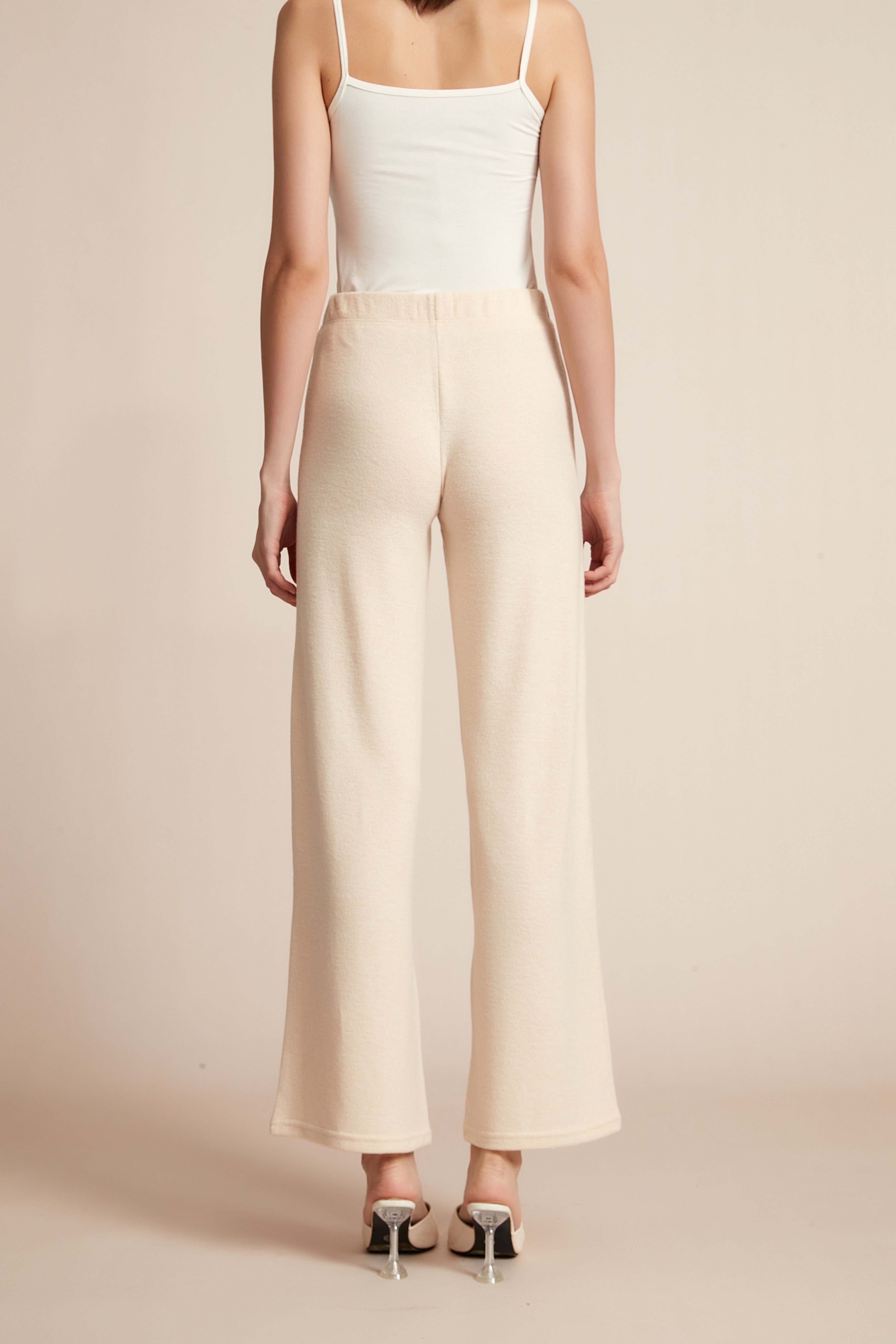 Yola Plain Wide-Leg Winter Pants