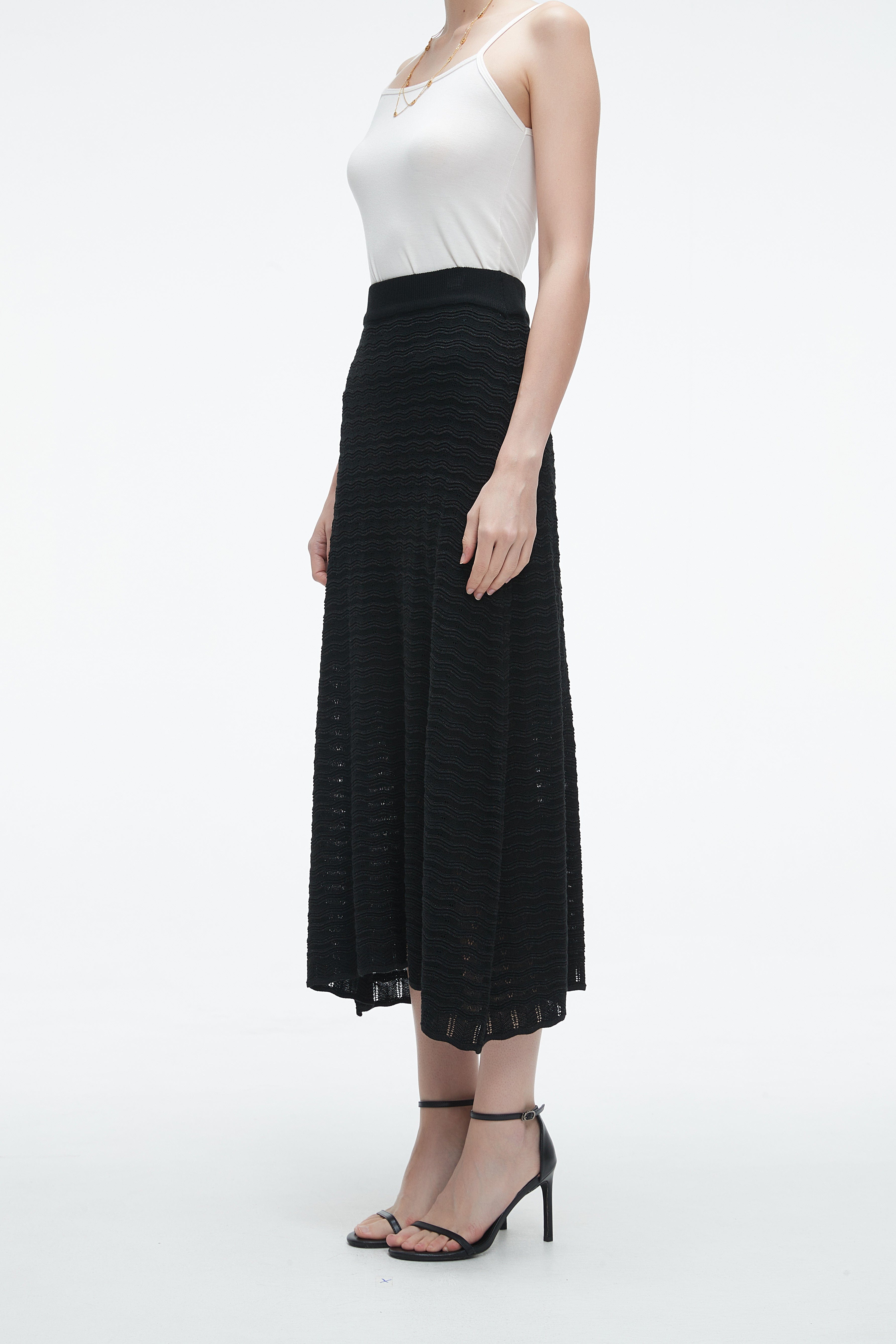 Yola Plain Midi Skirt