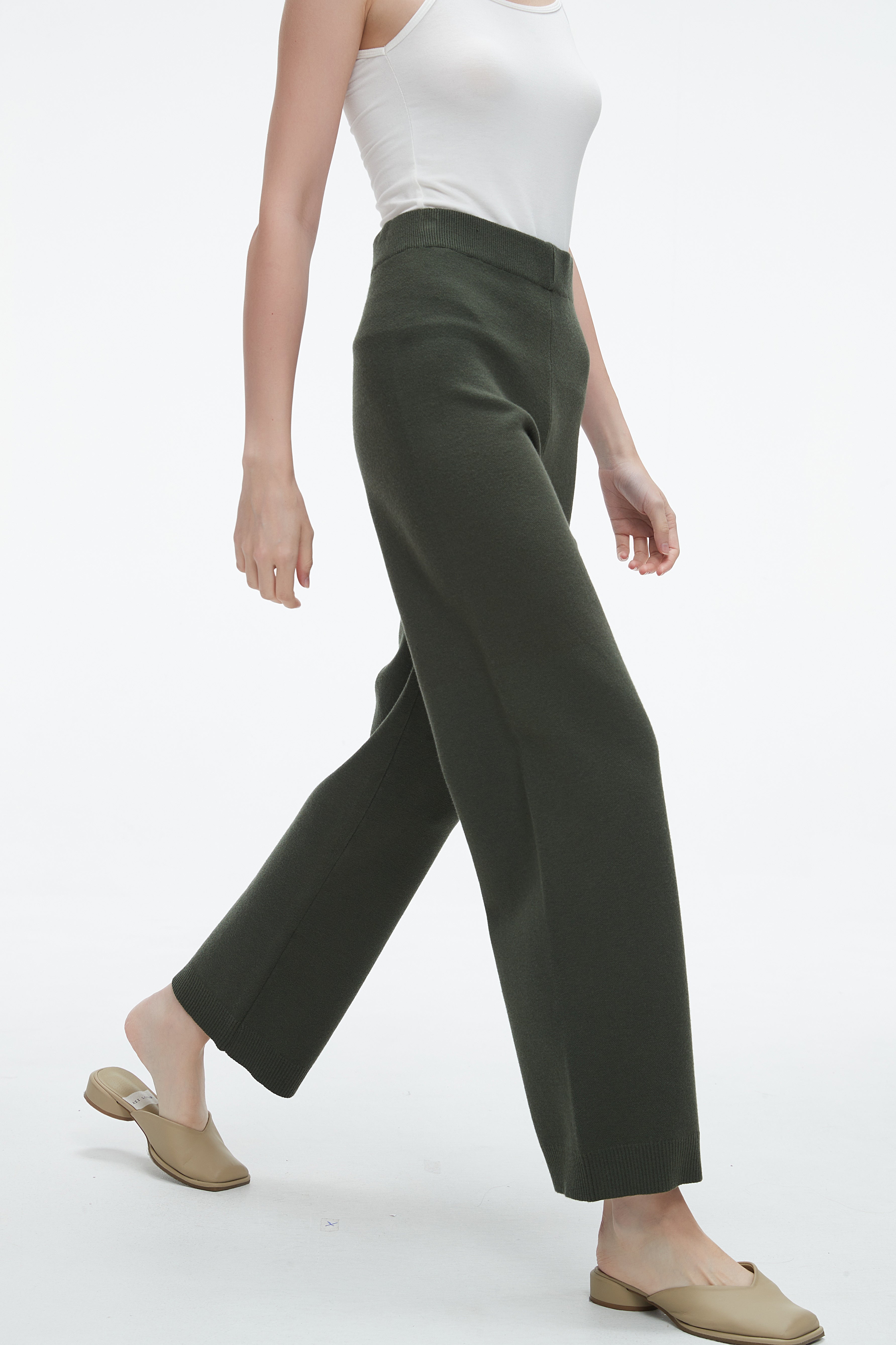 Yola Plain Long Trousers with Wide Legs