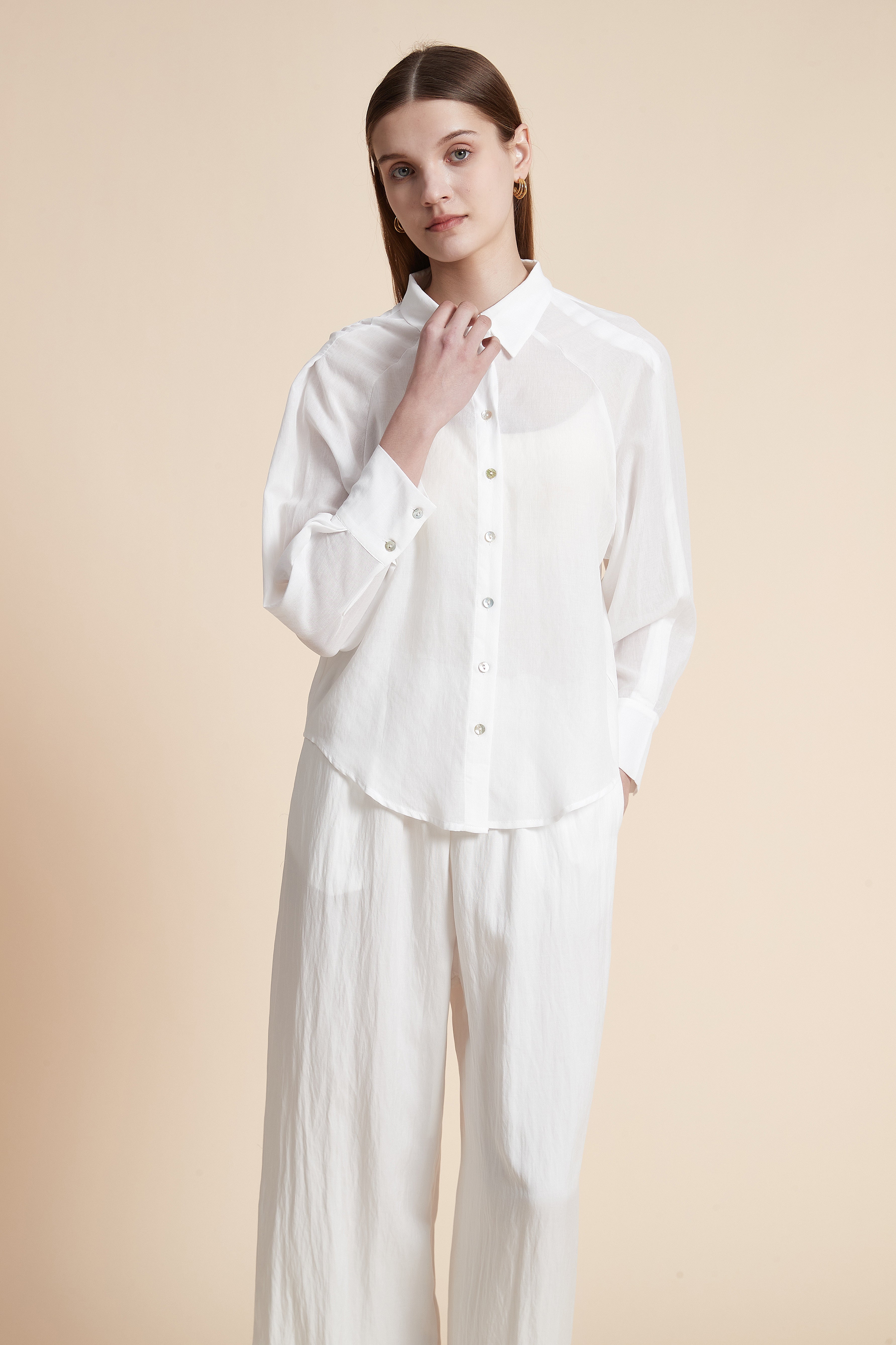 Solid Long Sleeve Shirt