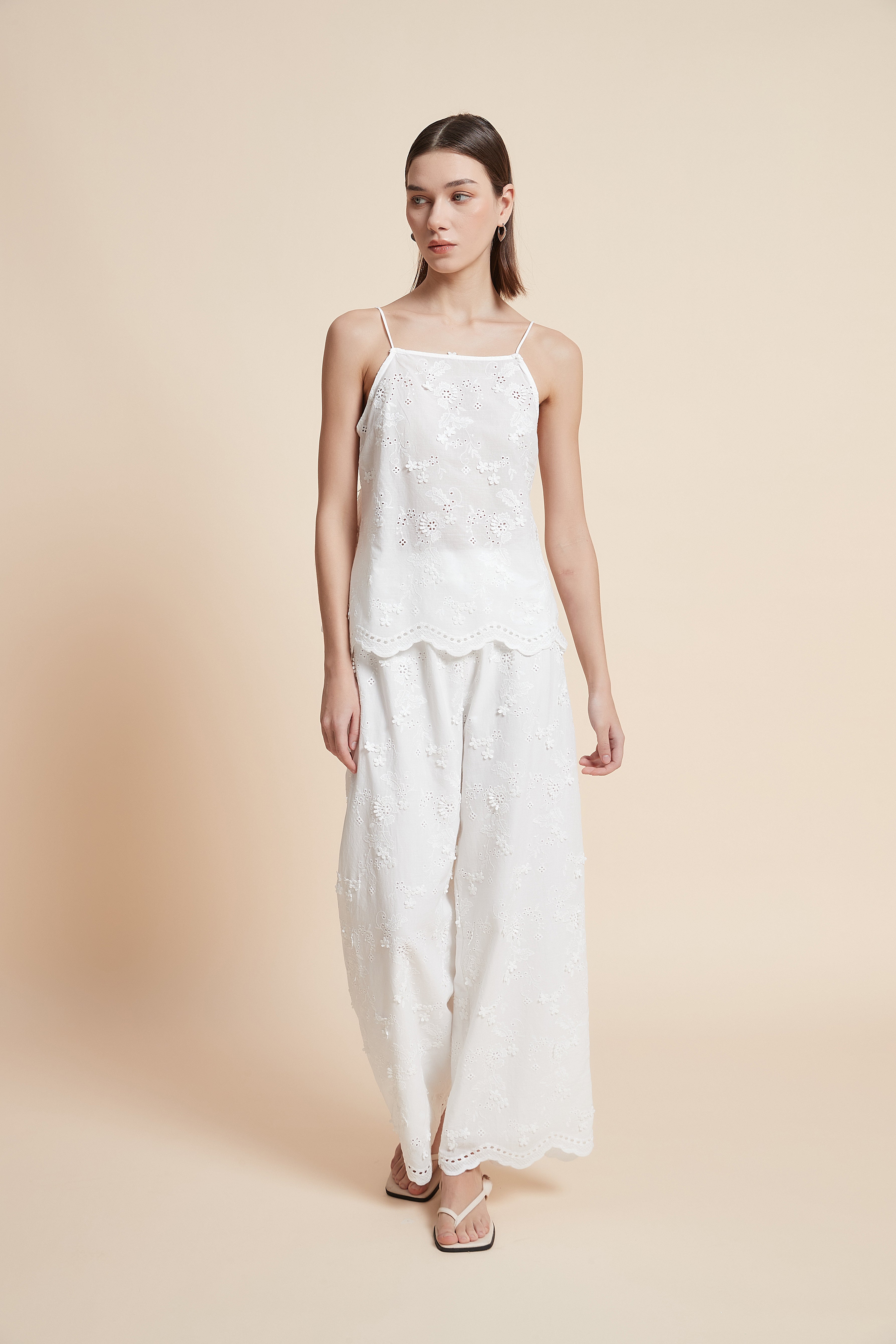 Waist-Length Lace Camisole Top