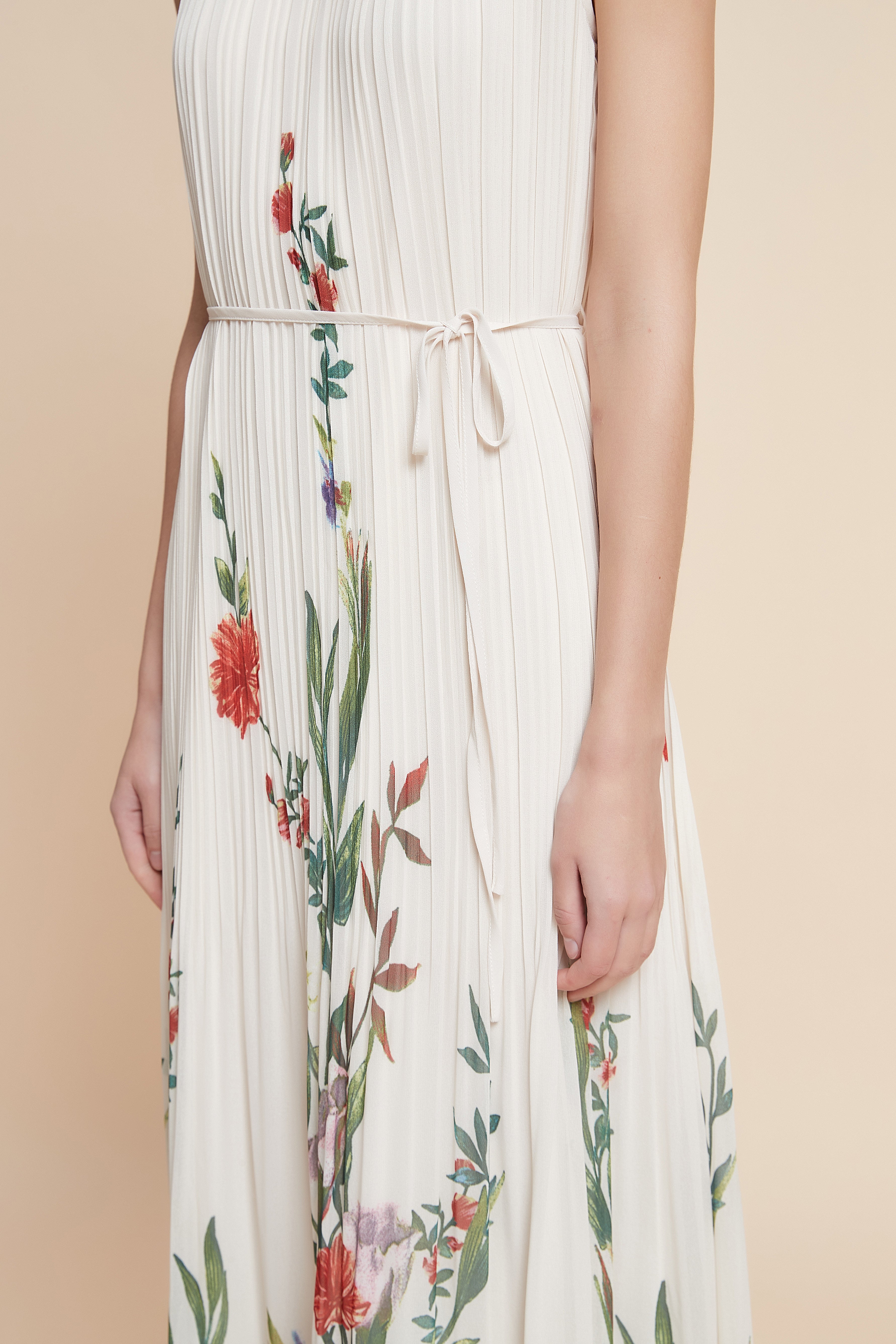 Print Sleeveless Long Dress