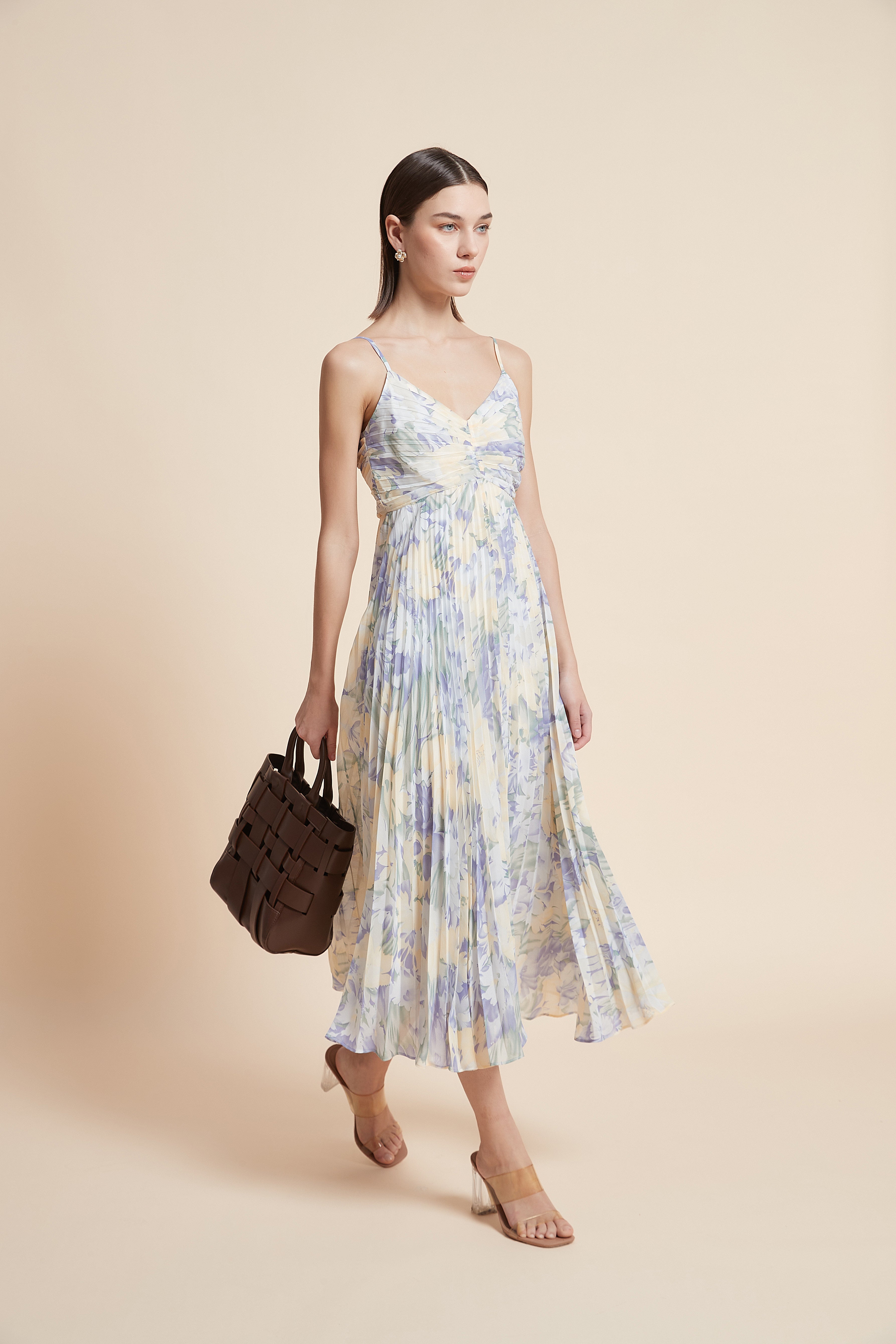 فستان حمالات مورد بليسيه