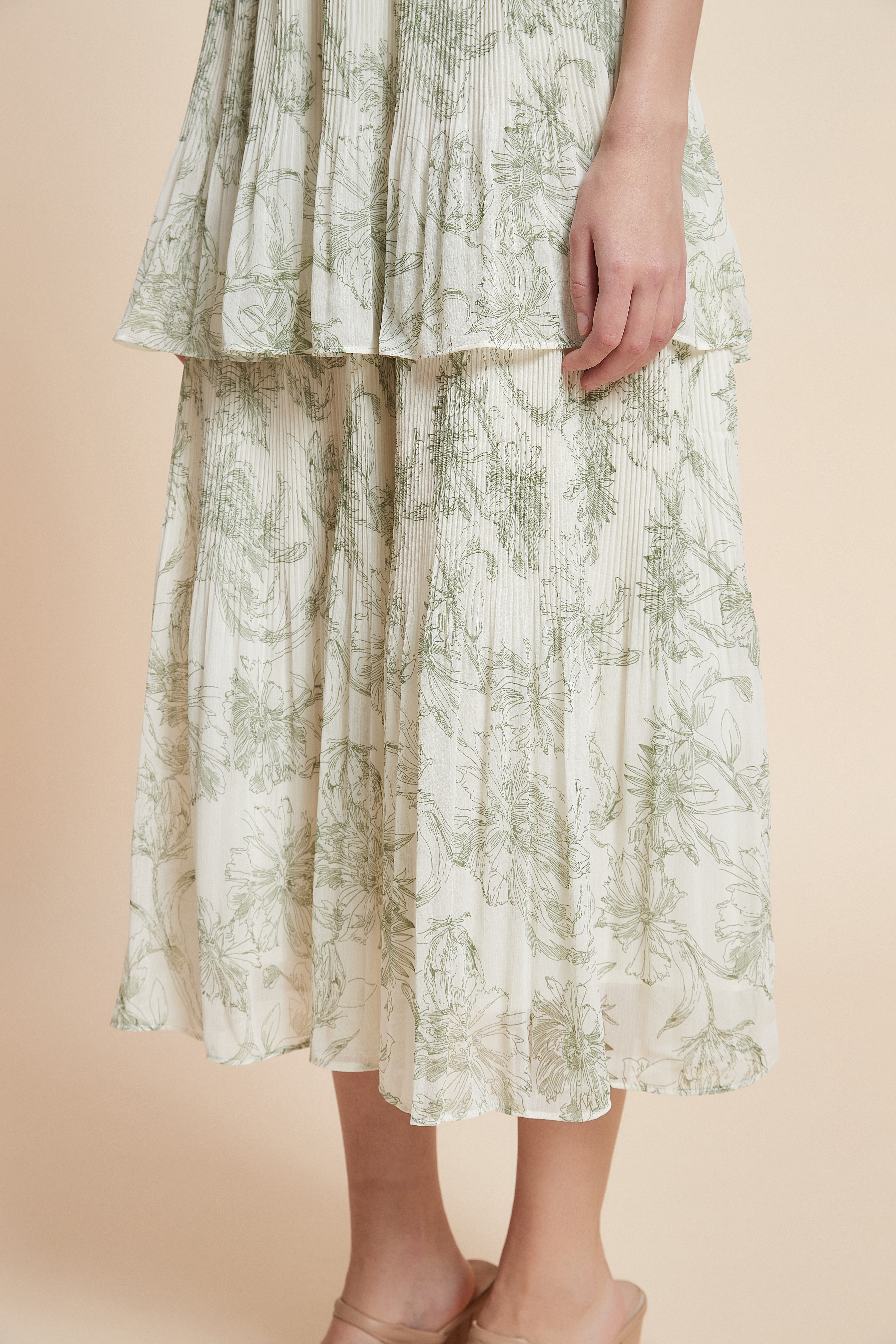 تنورة ميدي منقوشة أدوار