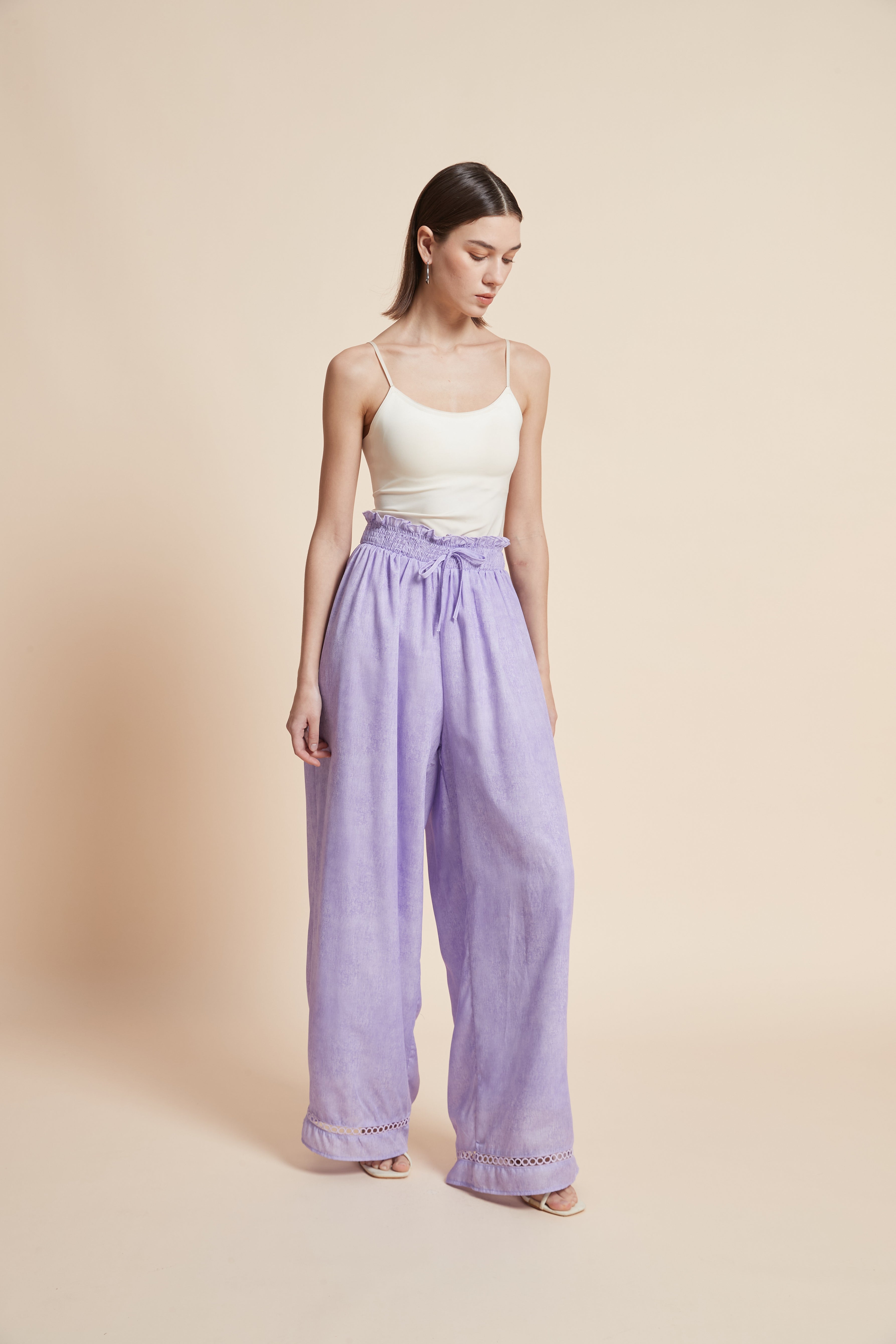 بنطلون واسع سادة