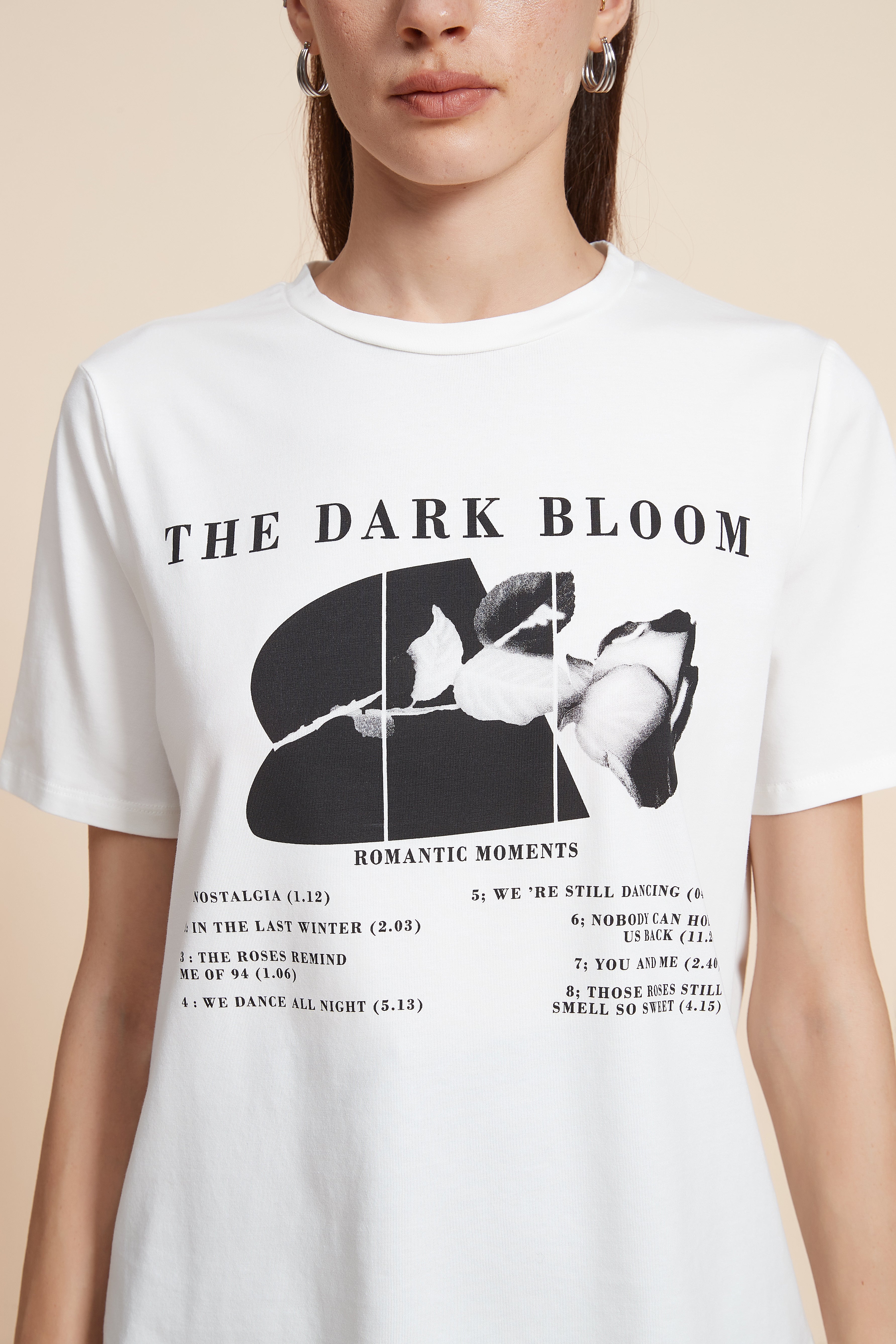 Printed  Plain Short Sleeve T-Shirt