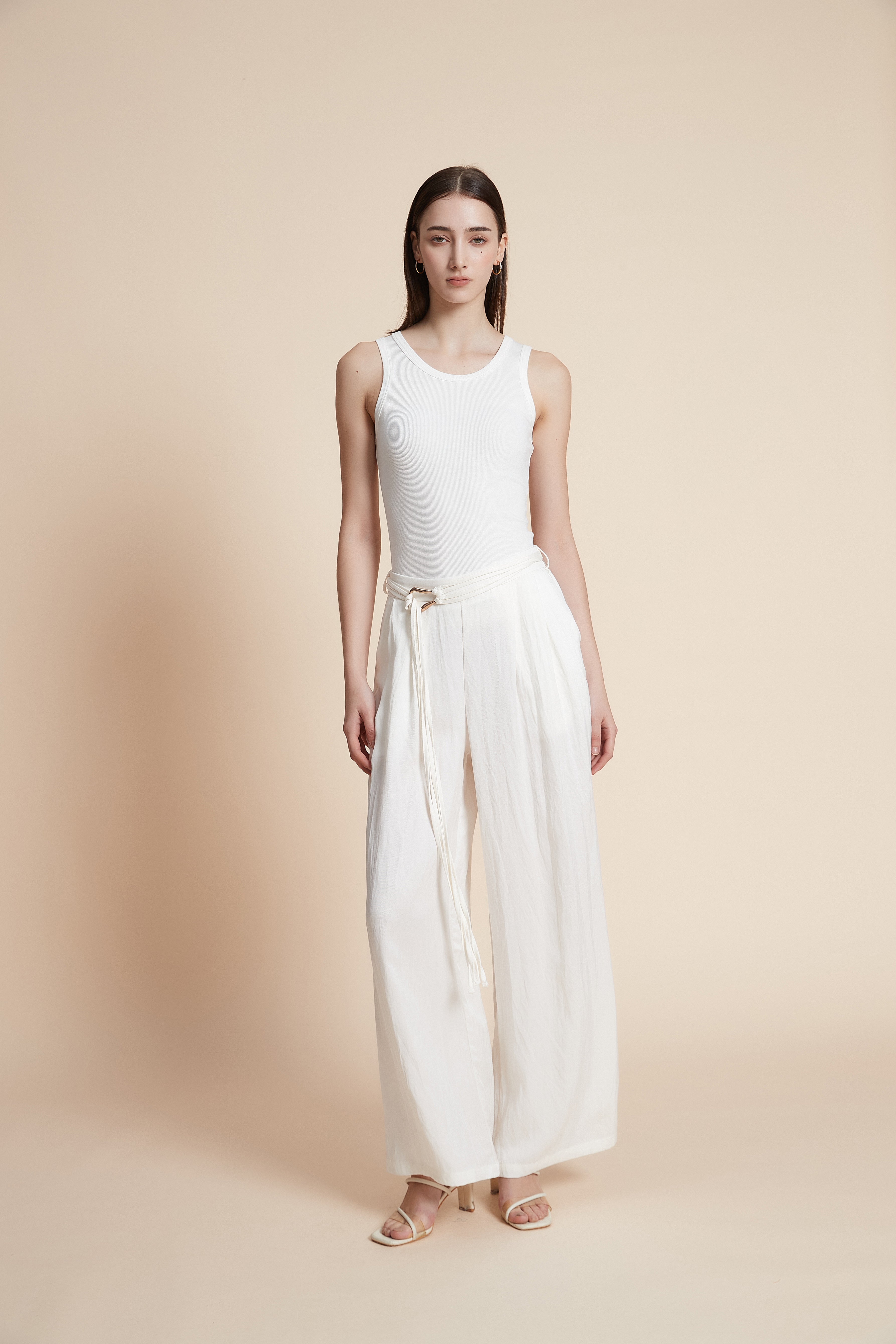 بنطلون واسع طويل سادة