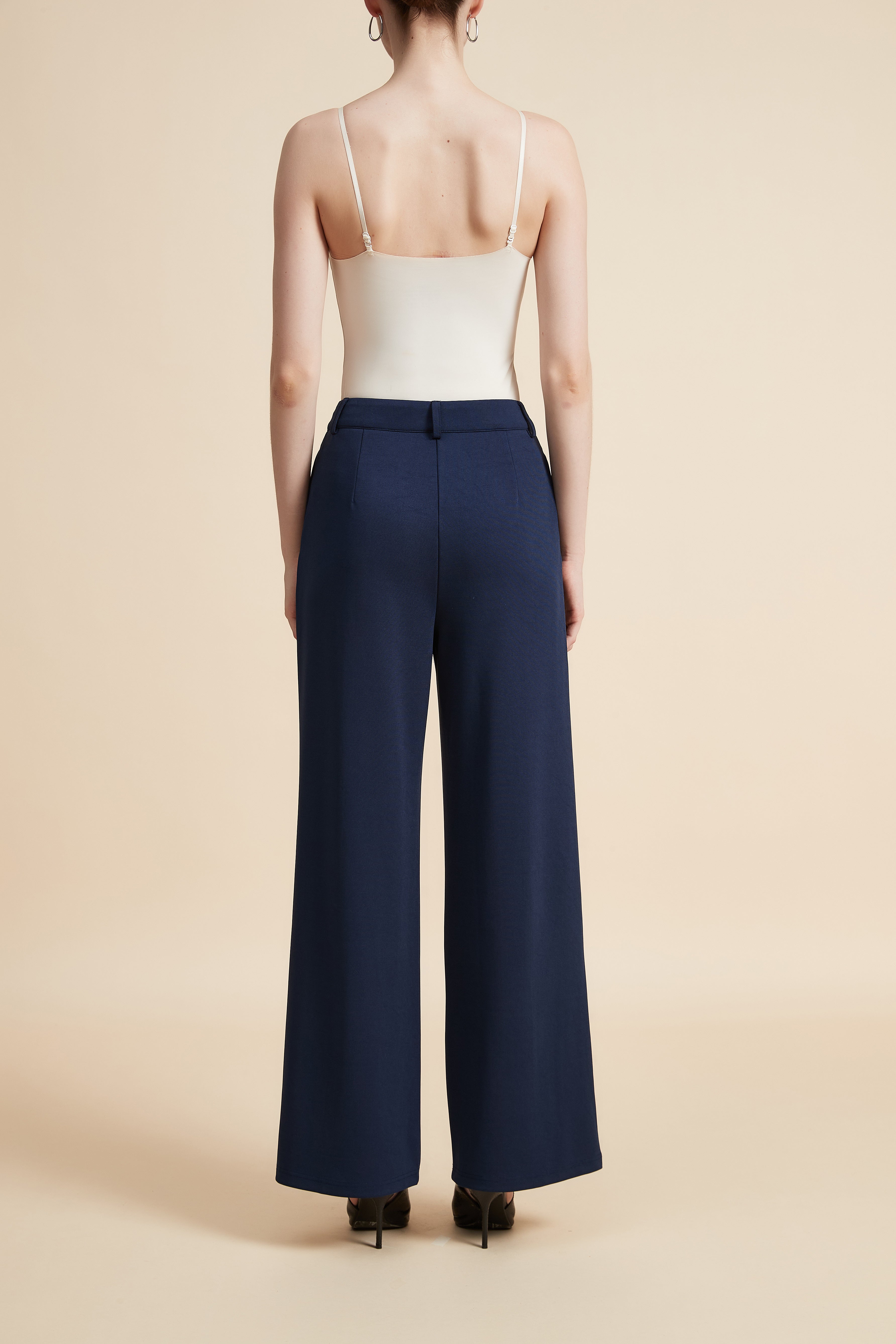 Wide Leg Solid Pants