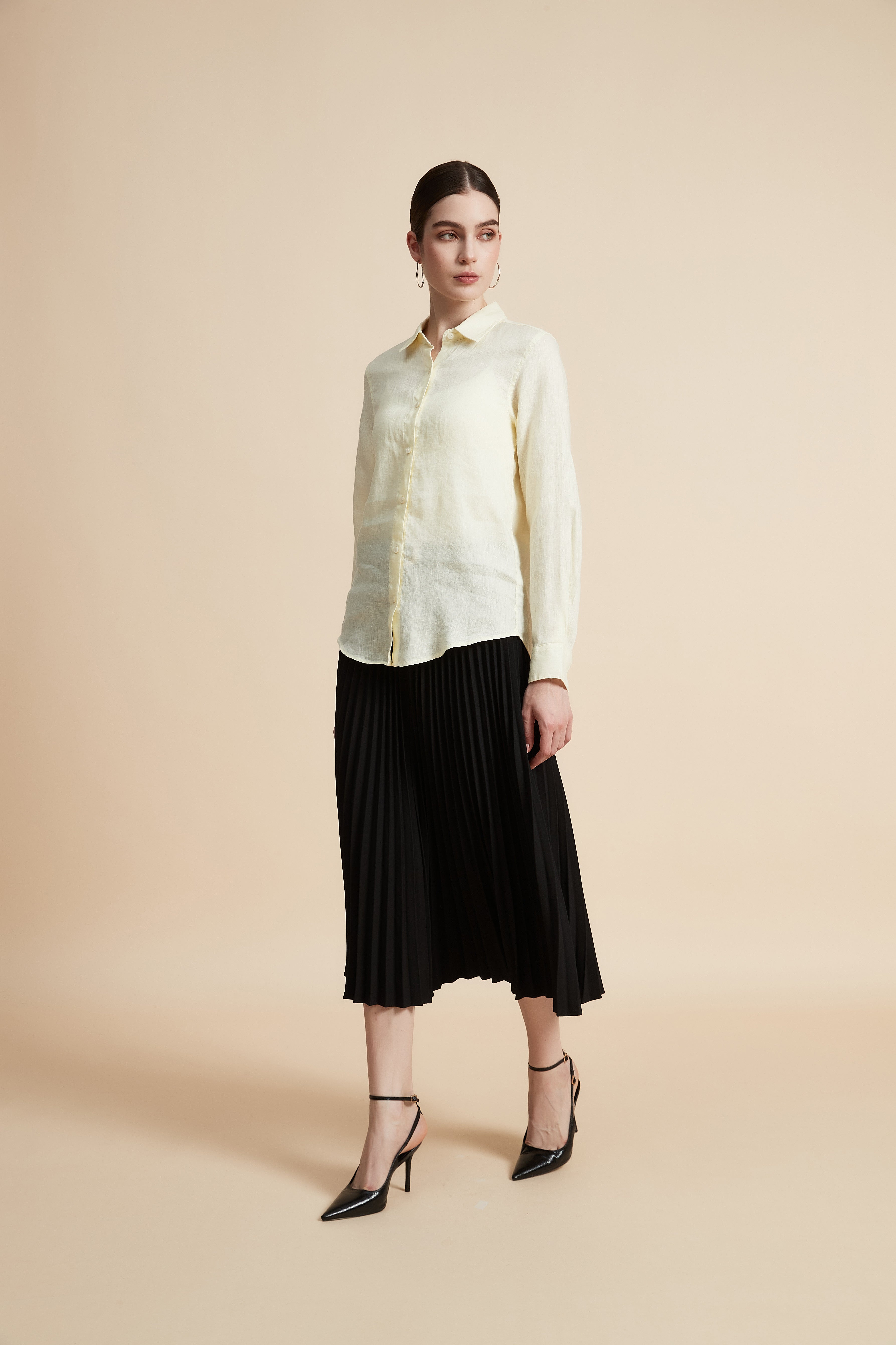 Pleated Midi Top