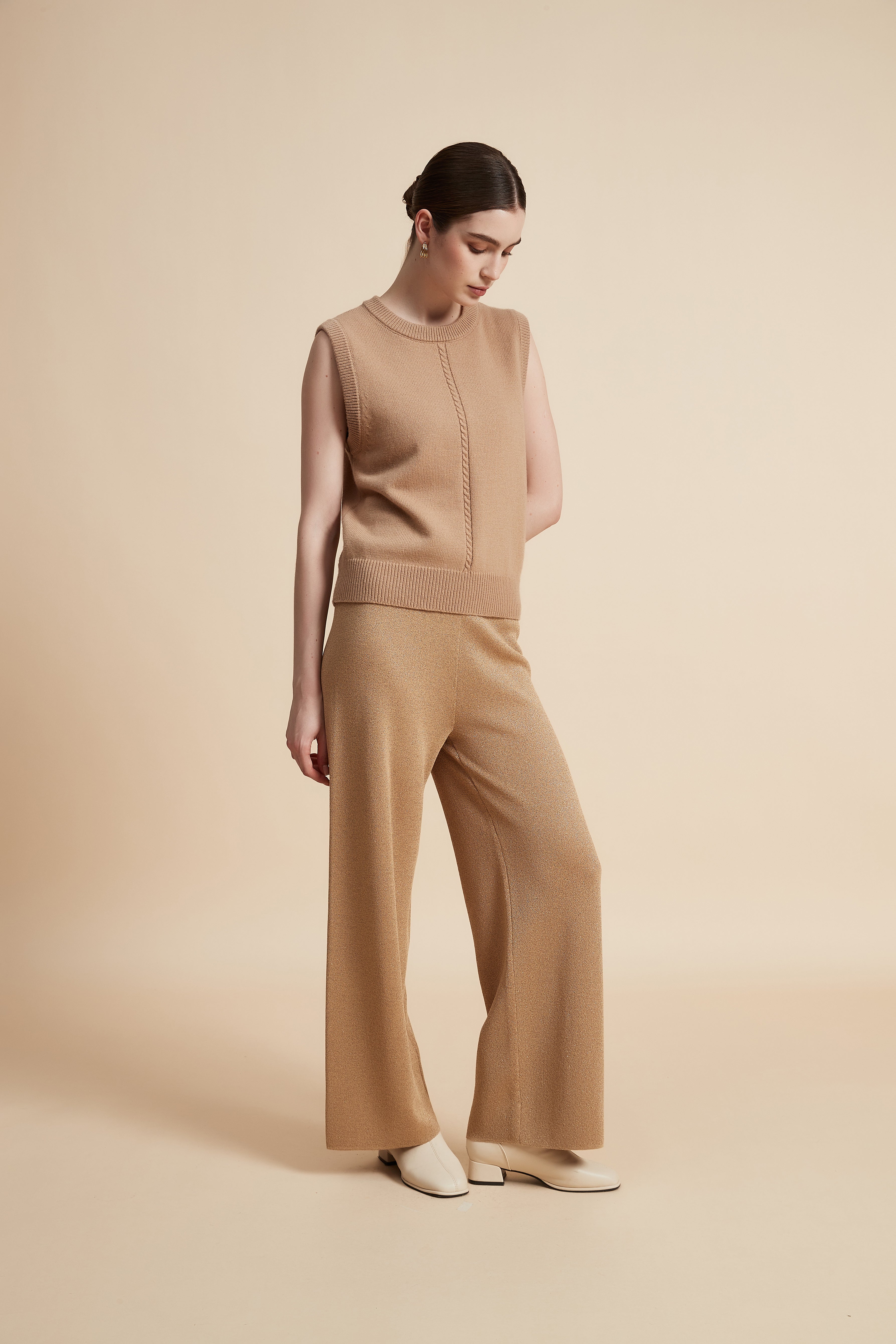 Wide Leg Solid Long Pants
