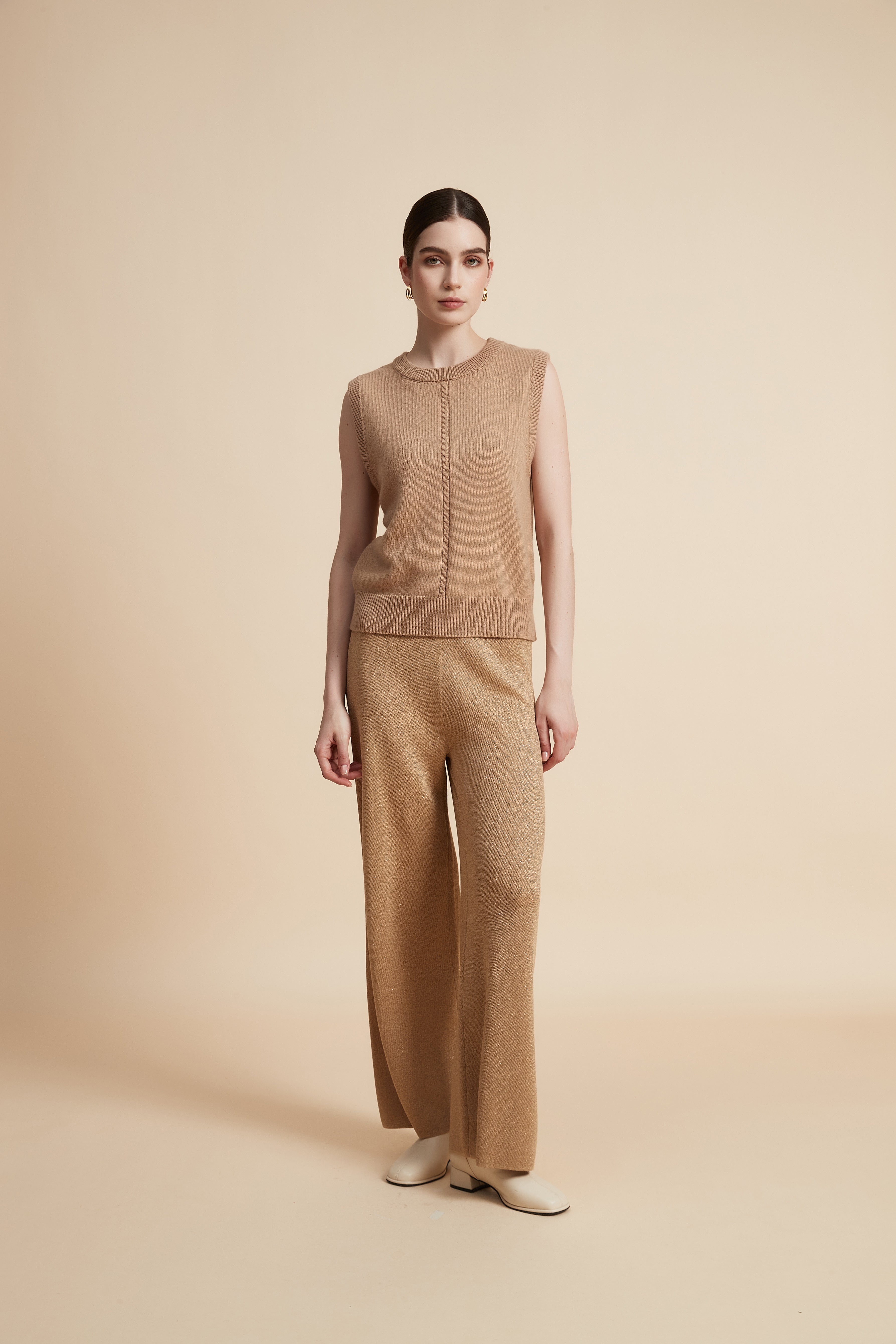 Wide Leg Solid Long Pants