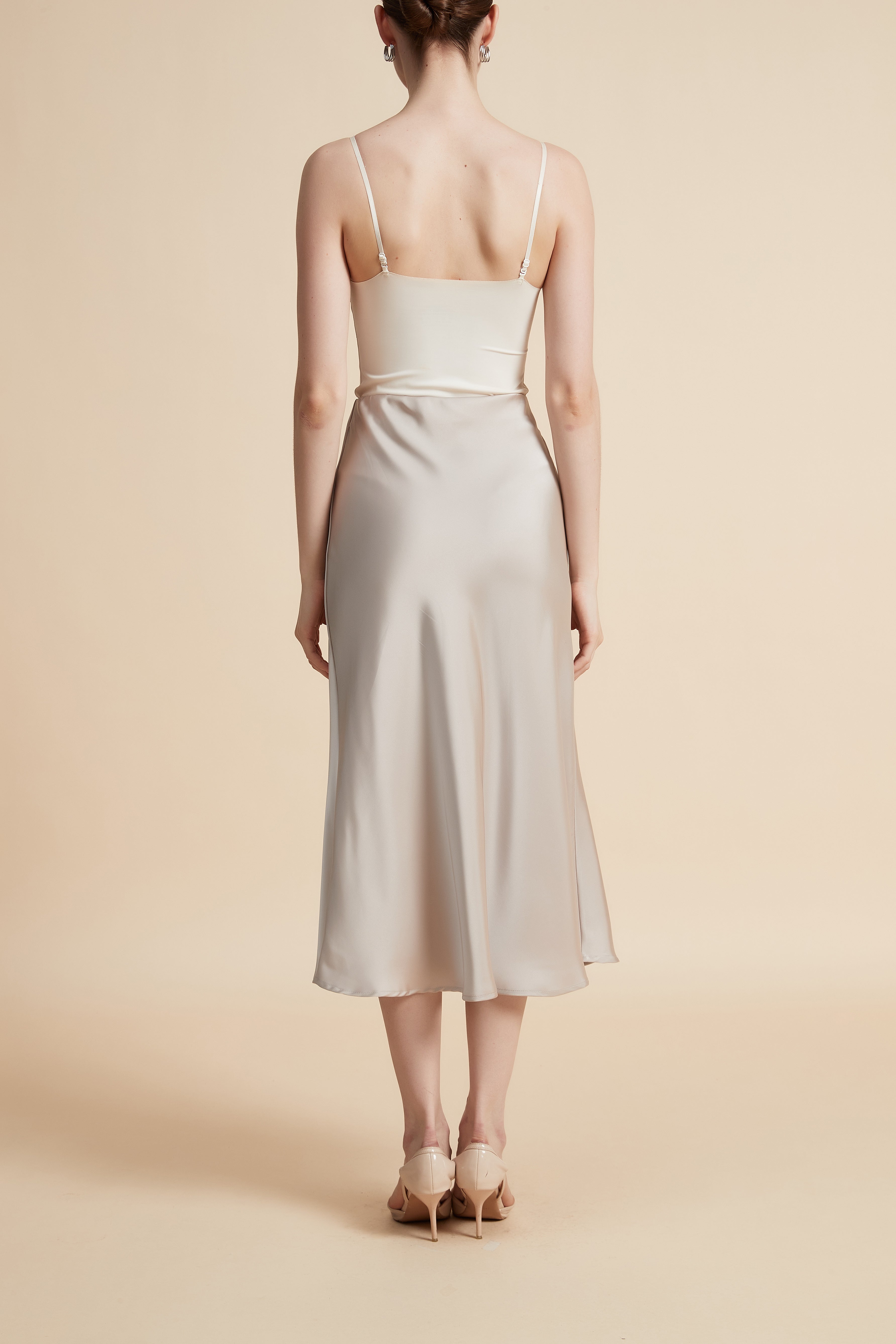 Solid Midi Skirt