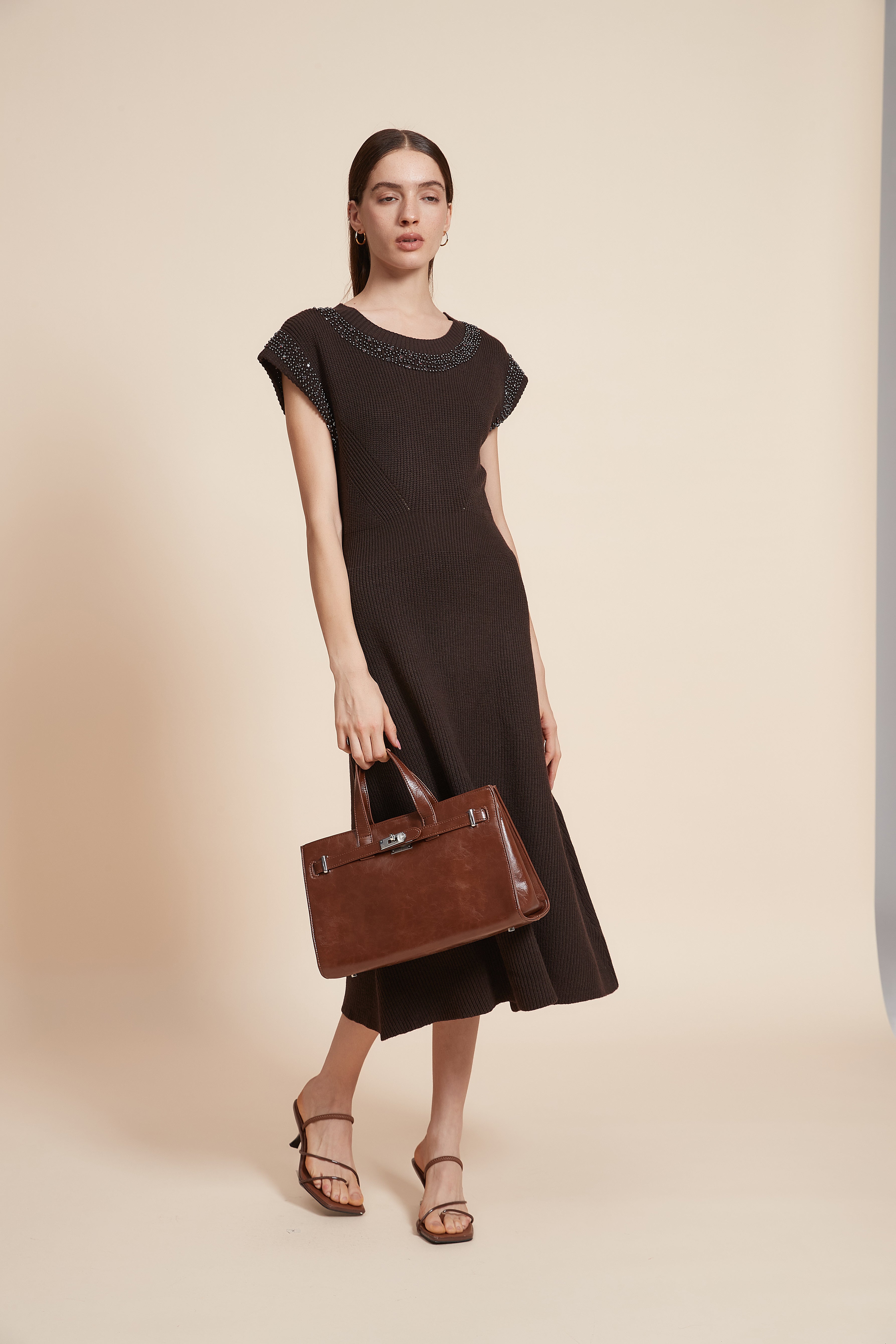 Plain Short Sleeve Maxi Dress