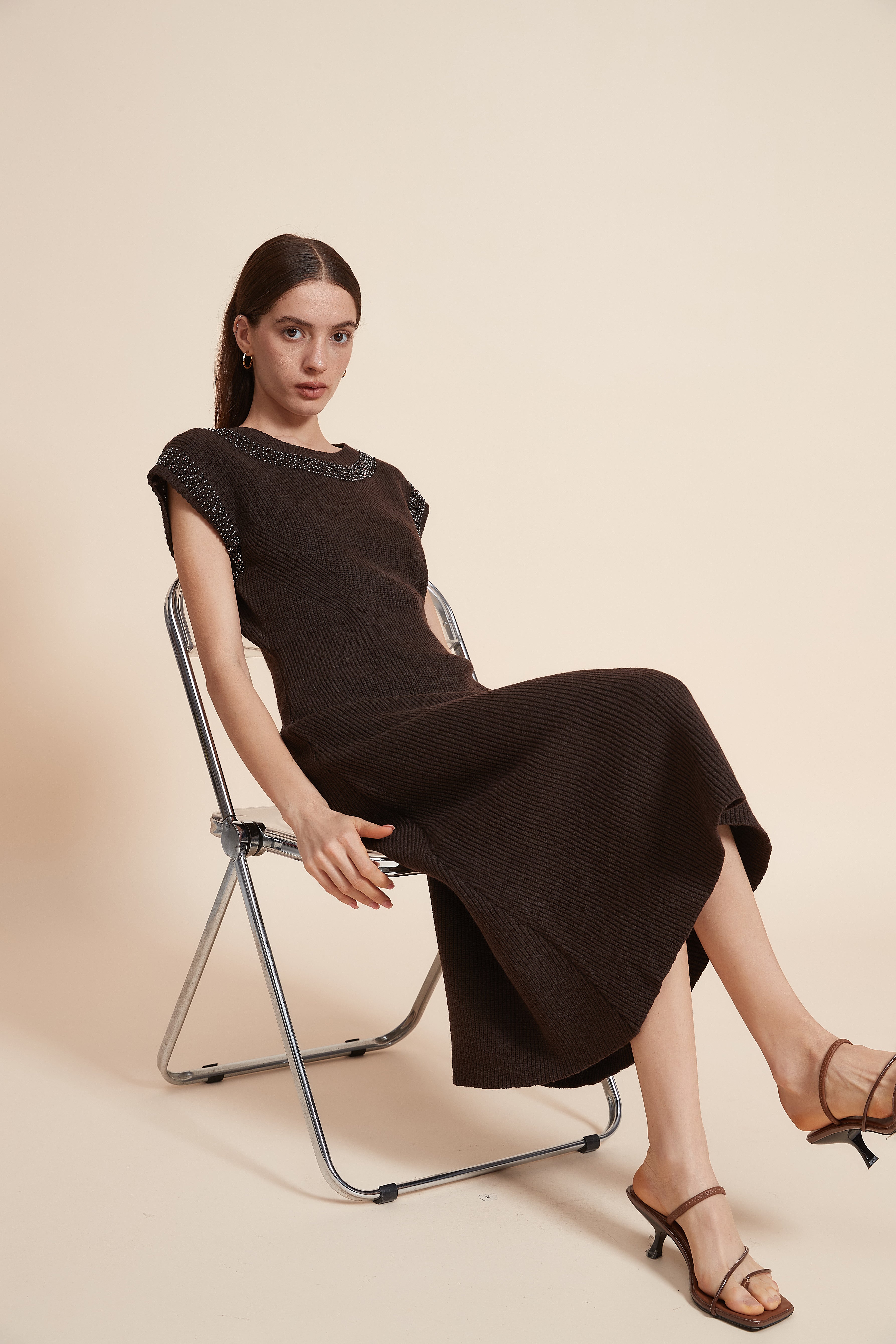 Plain Short Sleeve Maxi Dress