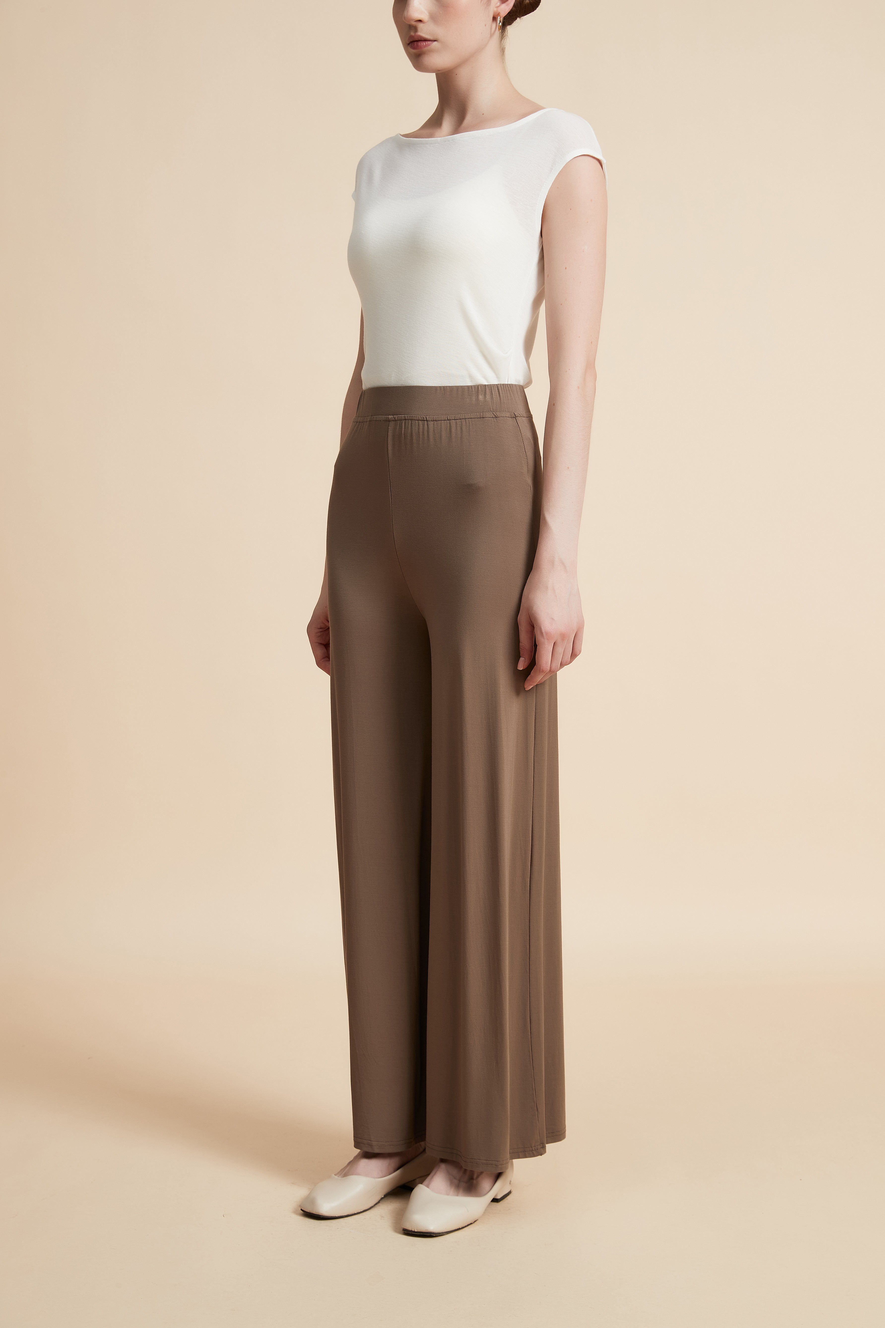 Wide Leg Solid Pants