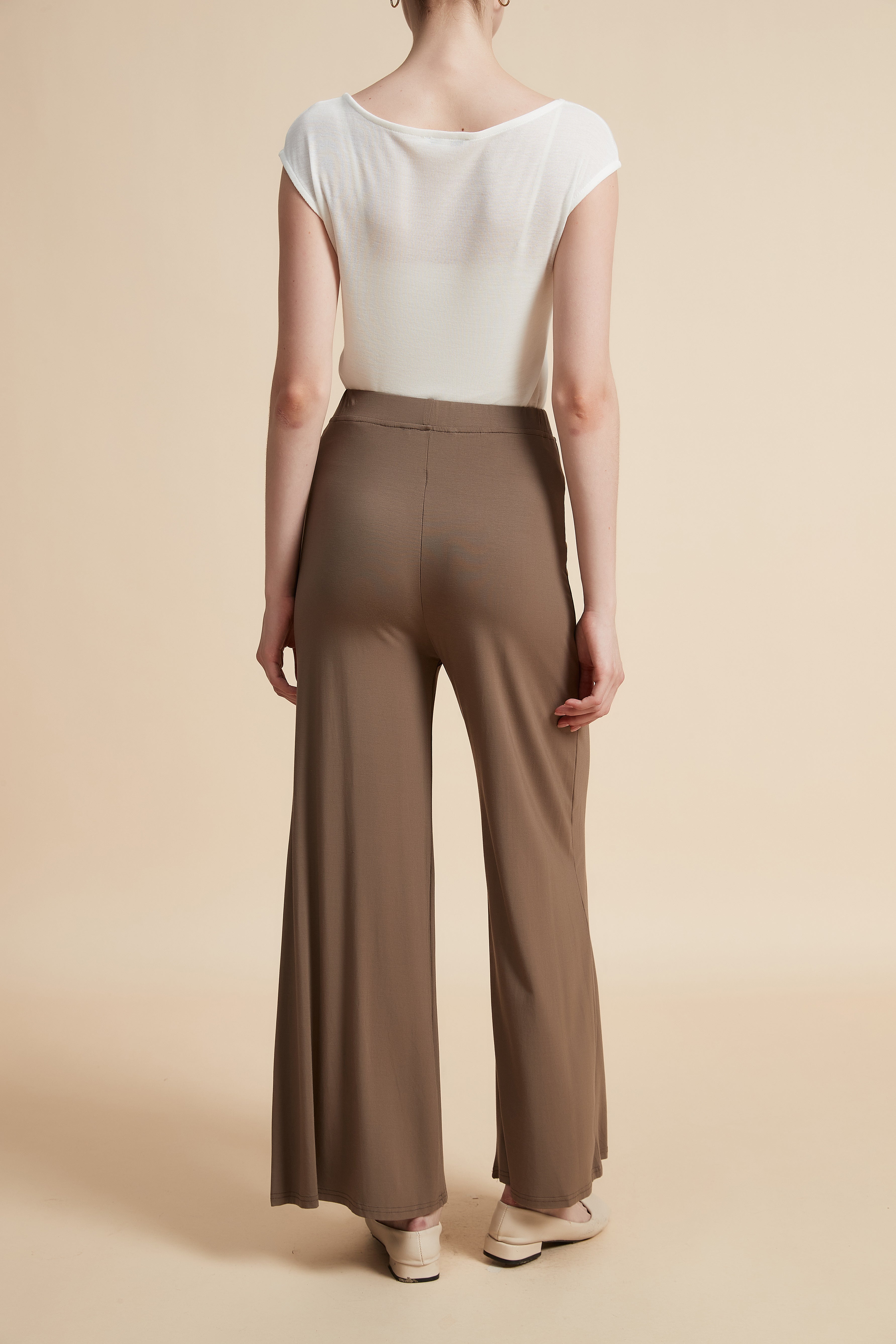 Wide Leg Solid Pants