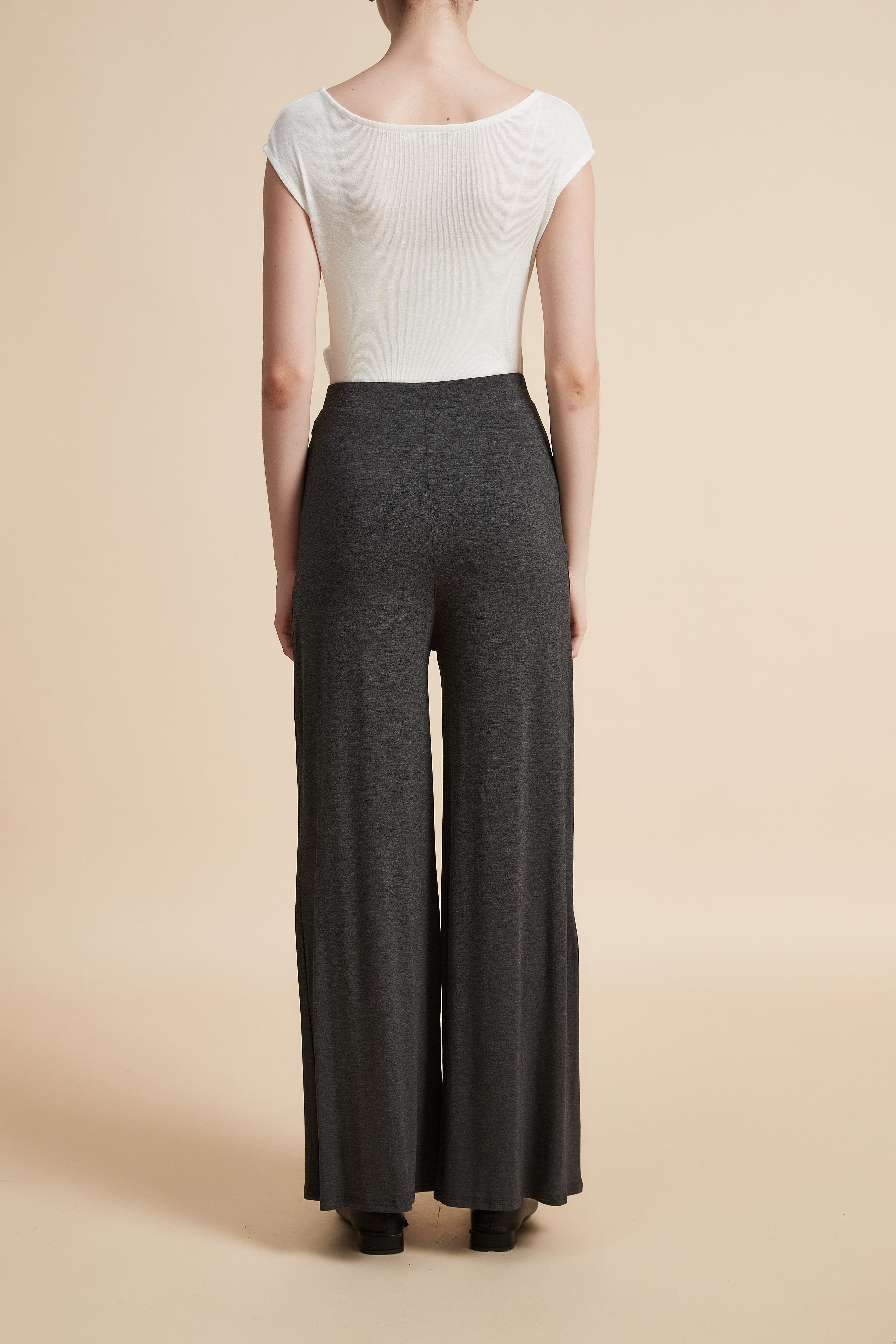 Wide Leg Solid Pants