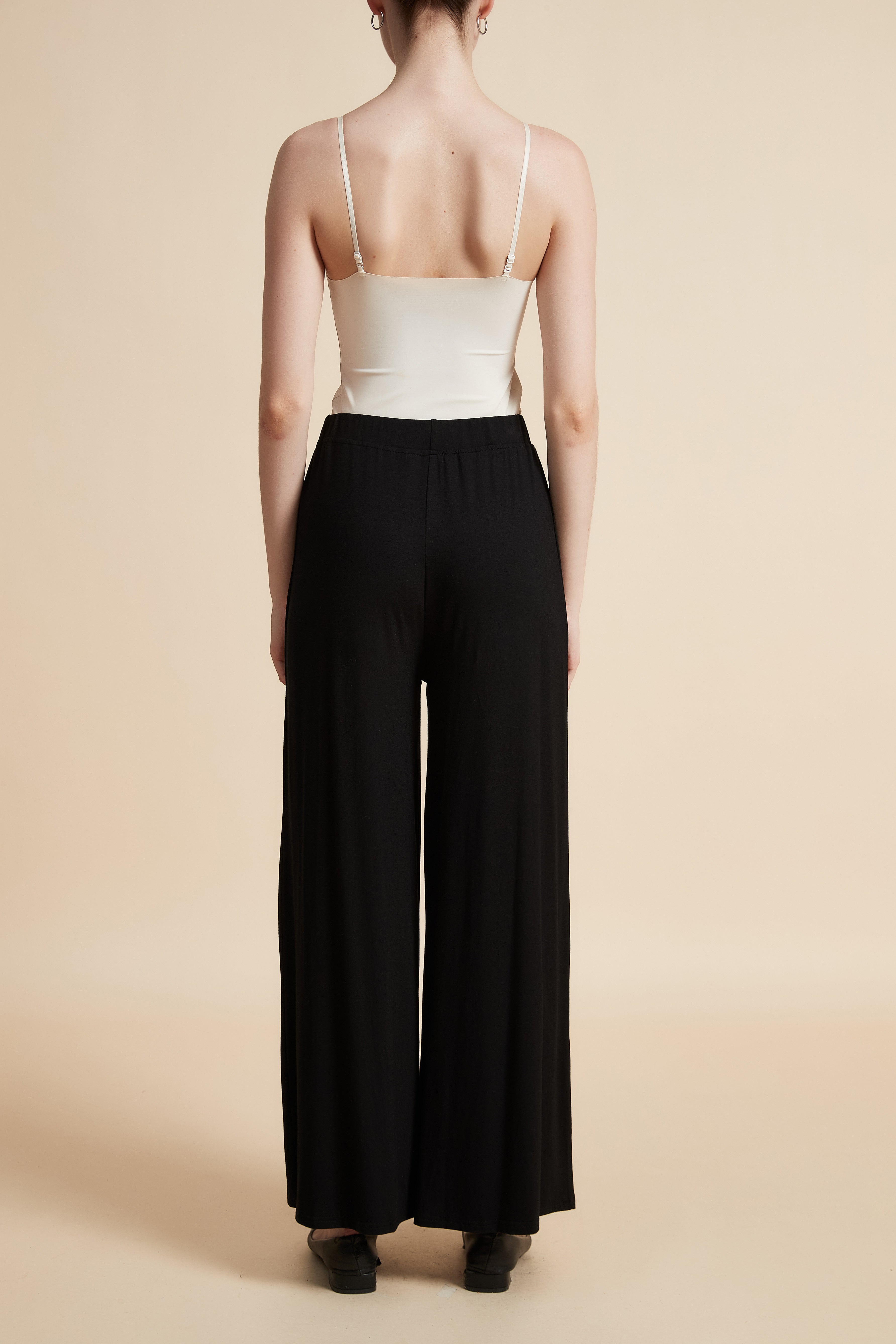 Wide Leg Solid Pants