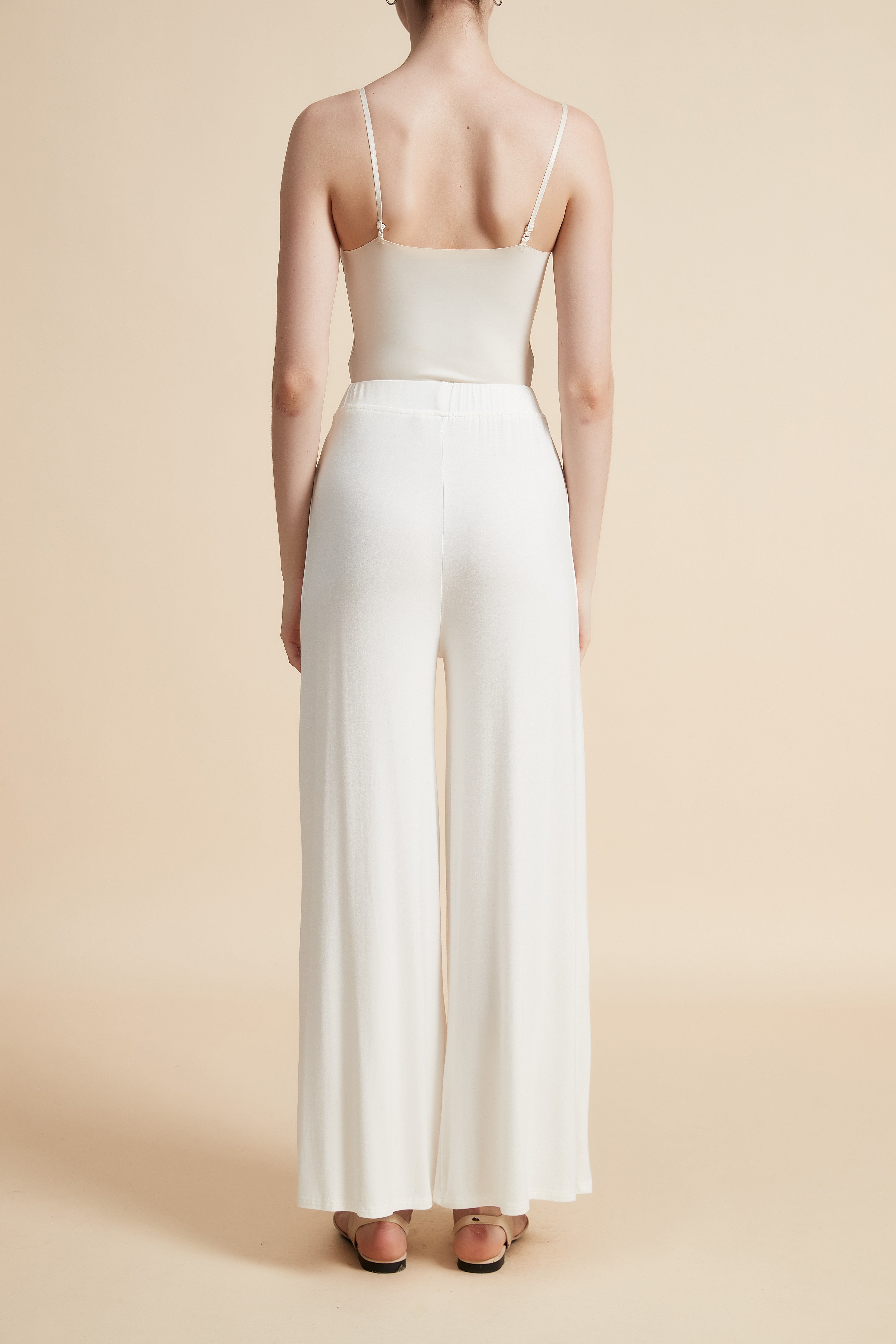 Wide Leg Solid Pants