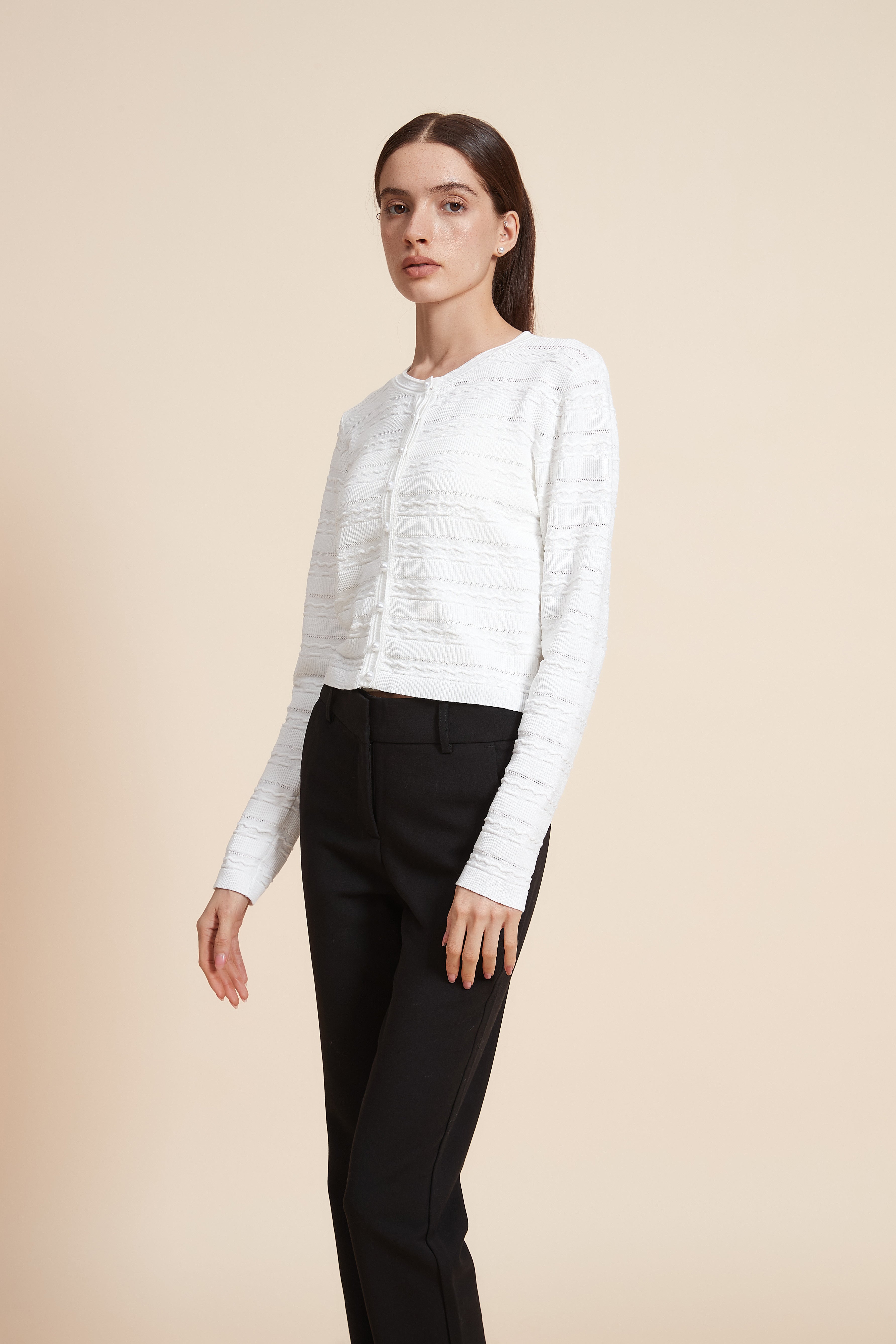 Striped Long Sleeve Blouse
