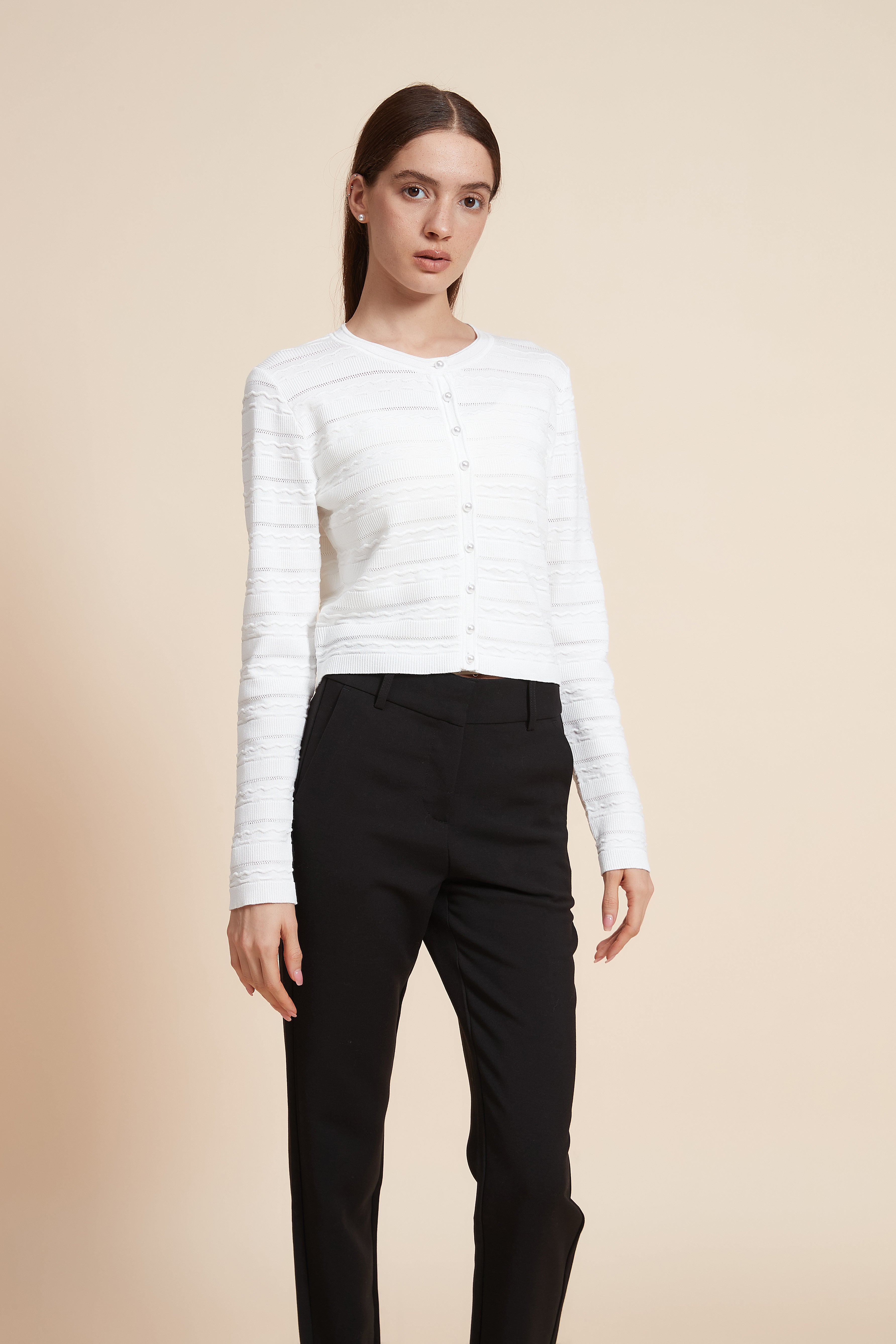 Striped Long Sleeve Blouse