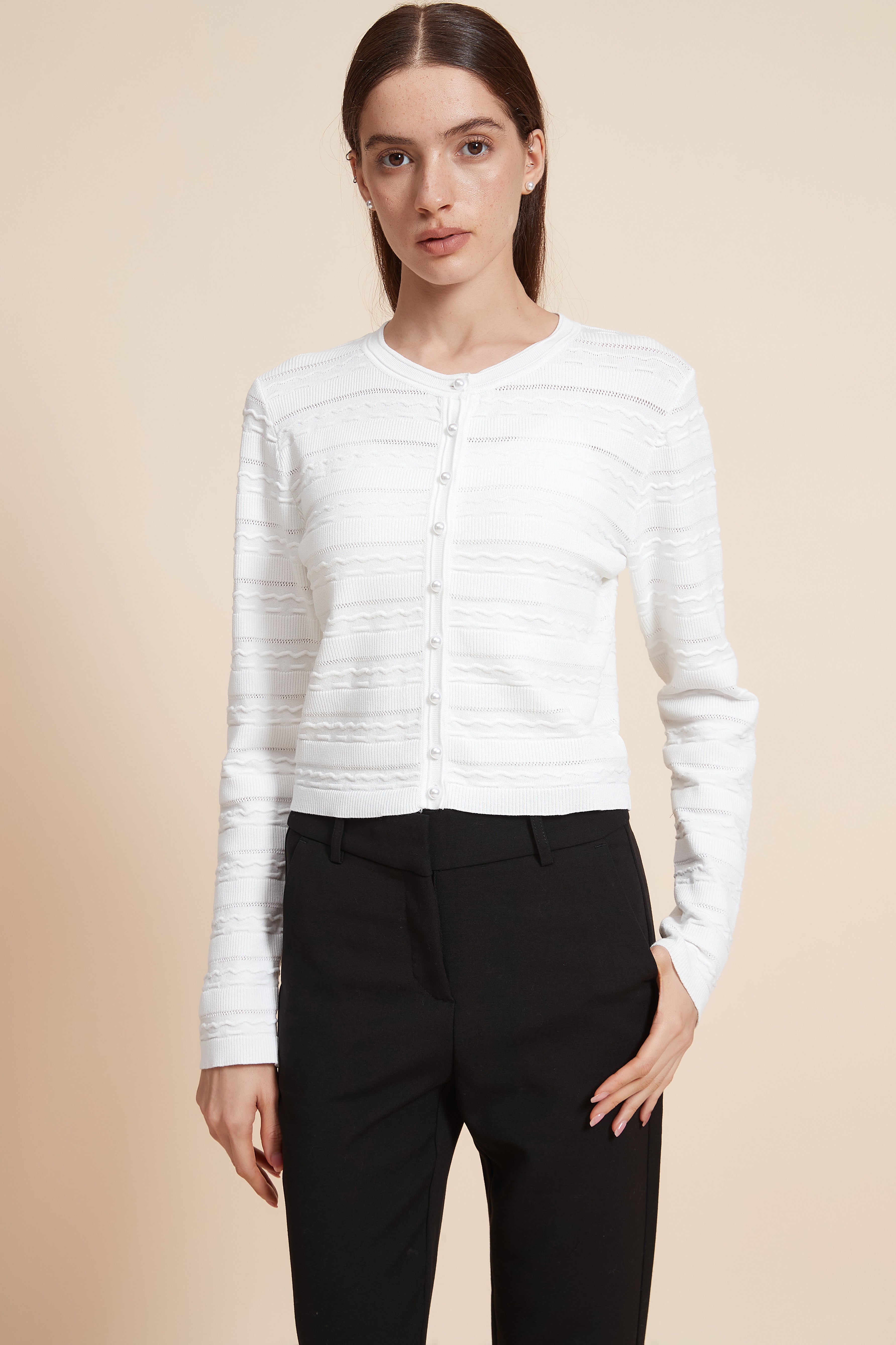 Striped Long Sleeve Blouse