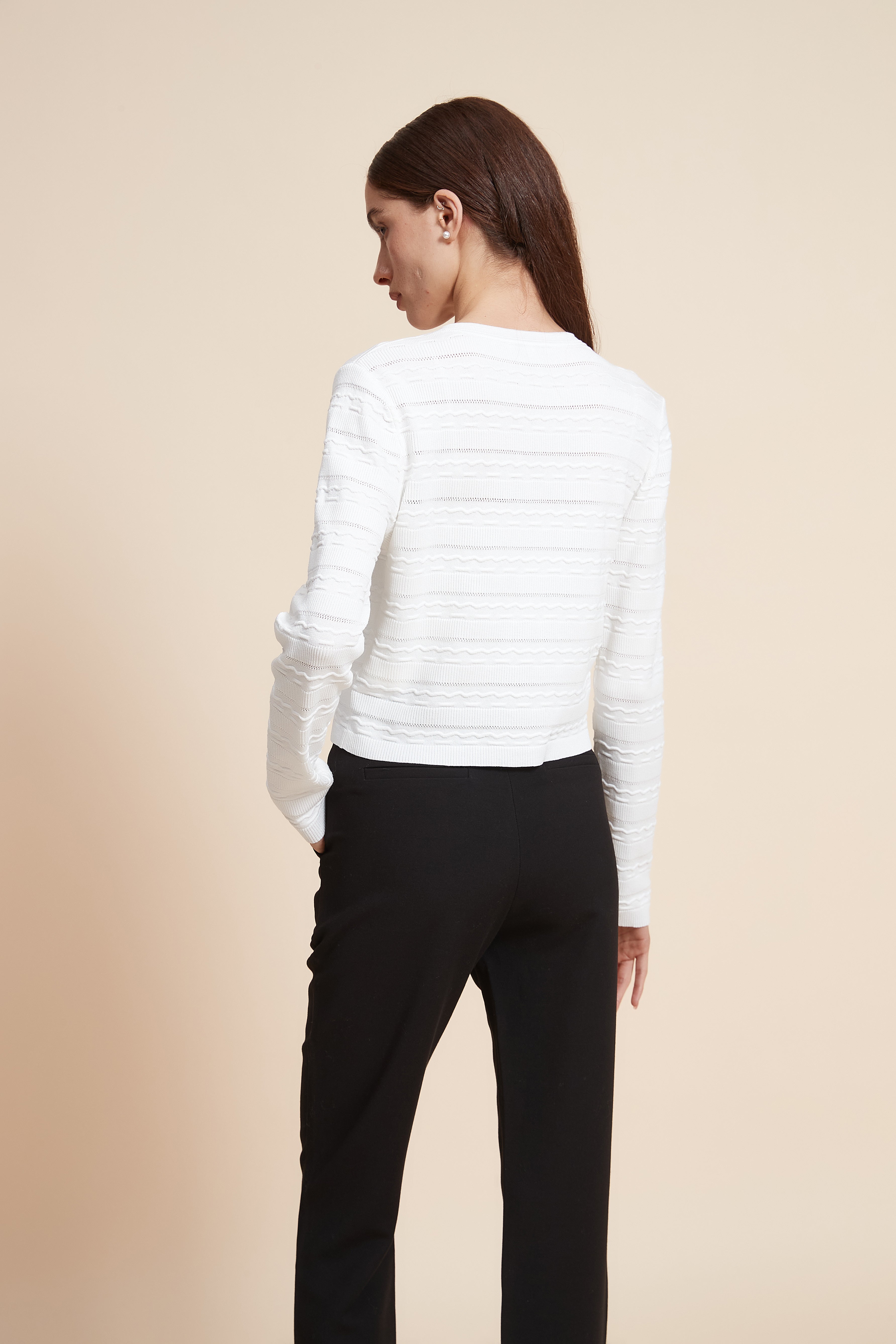 Striped Long Sleeve Blouse