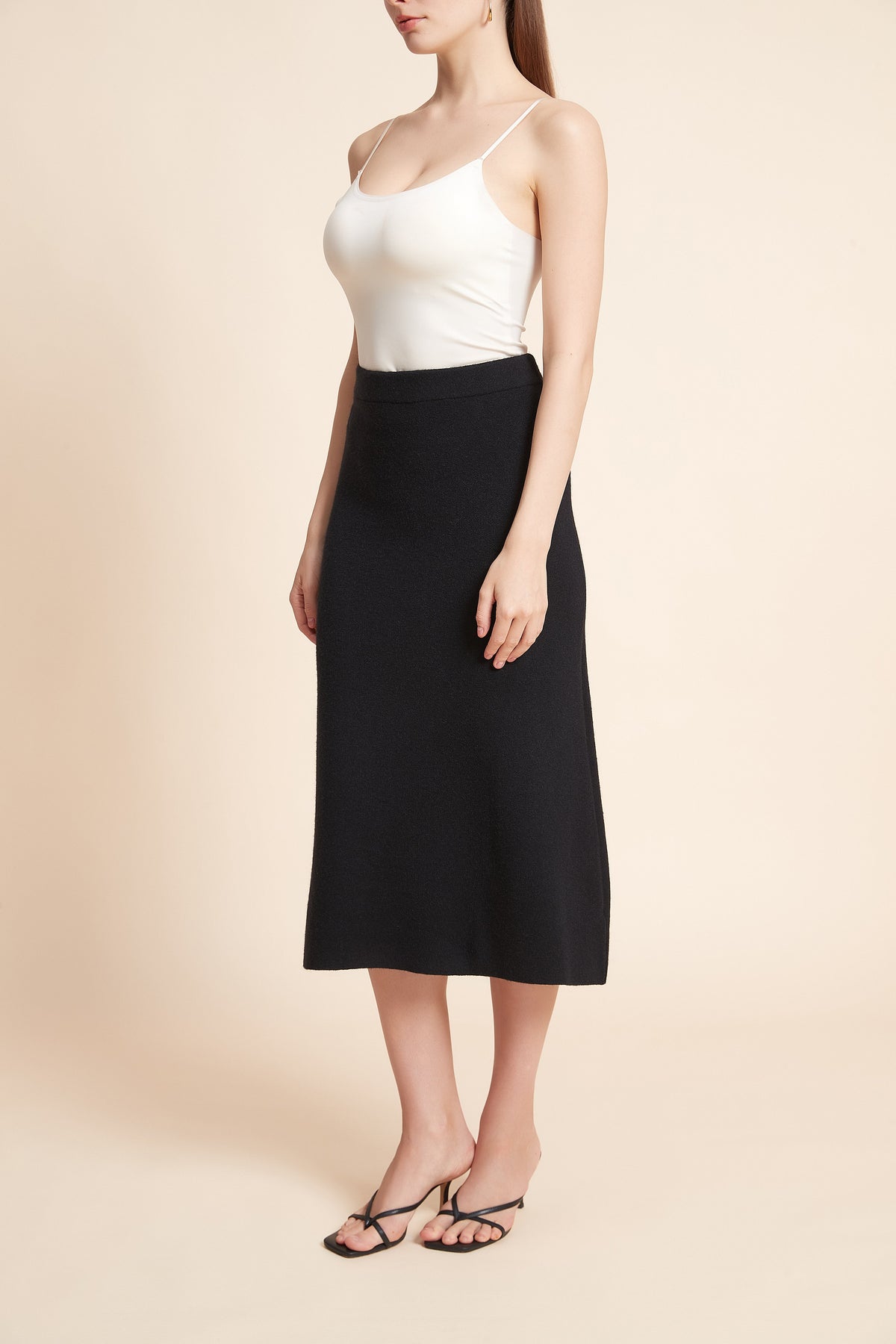 Plain Midi Skirt