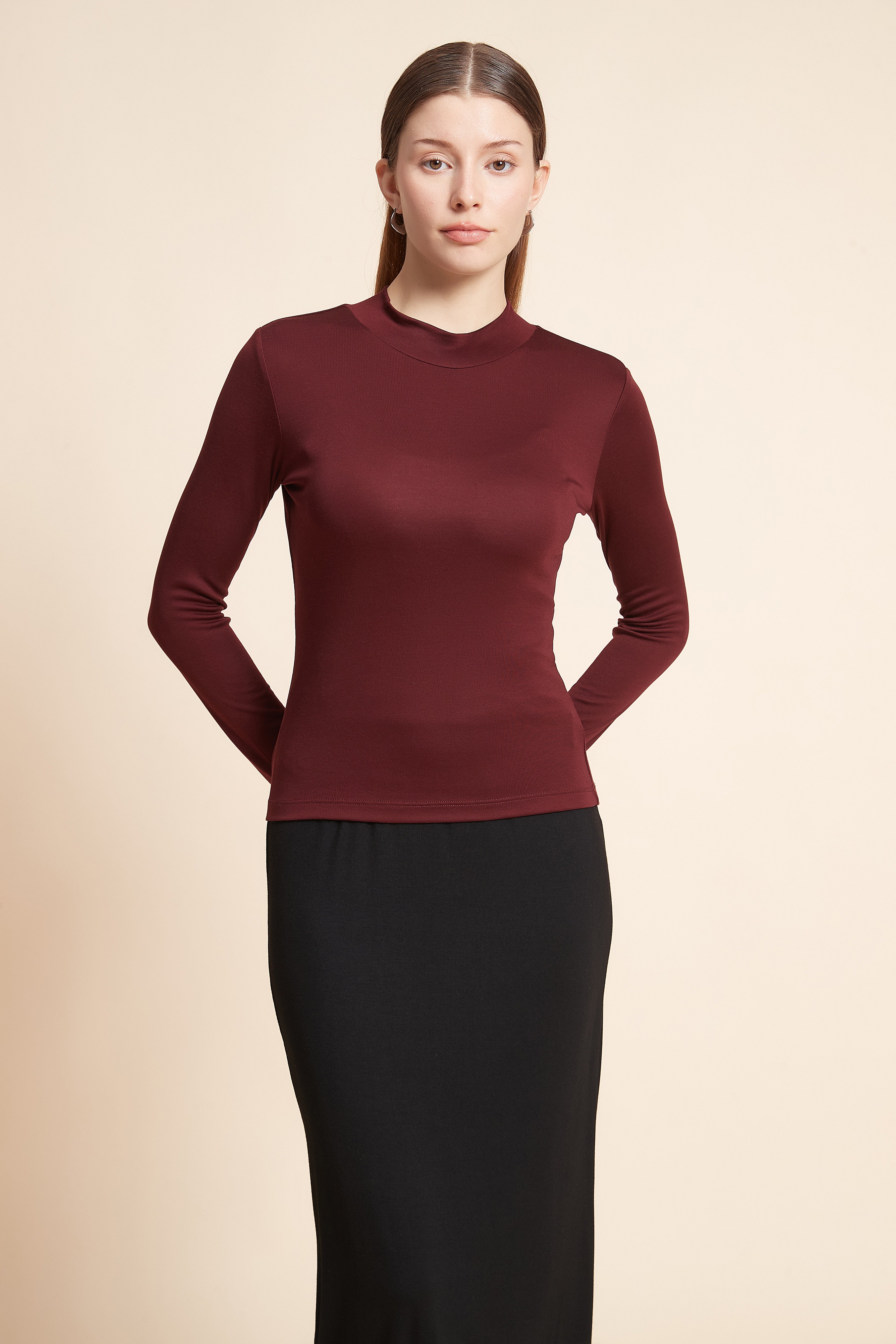 Plain Long Sleeve Top