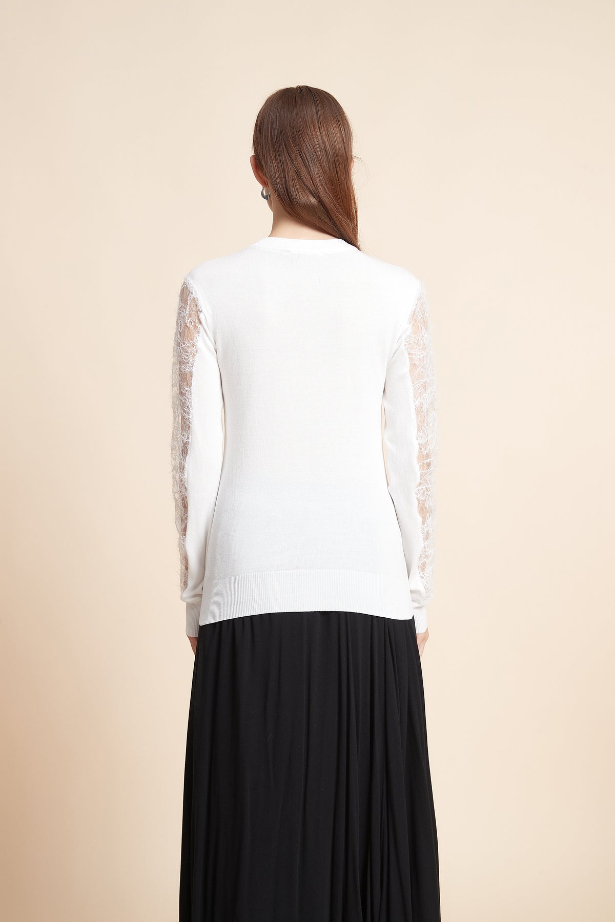 Long Sleeve Top With Lace Details