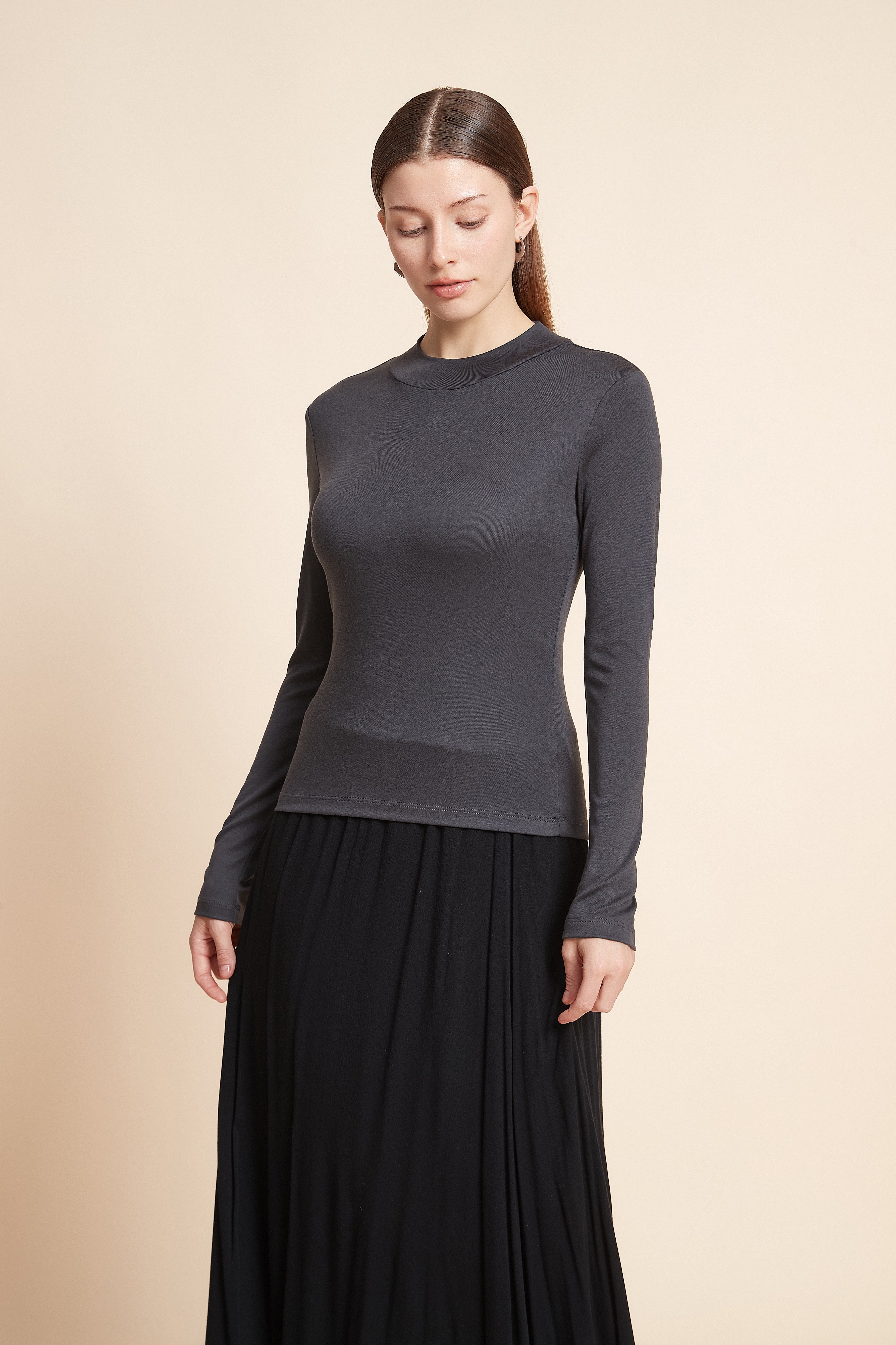 Plain Long Sleeve Top