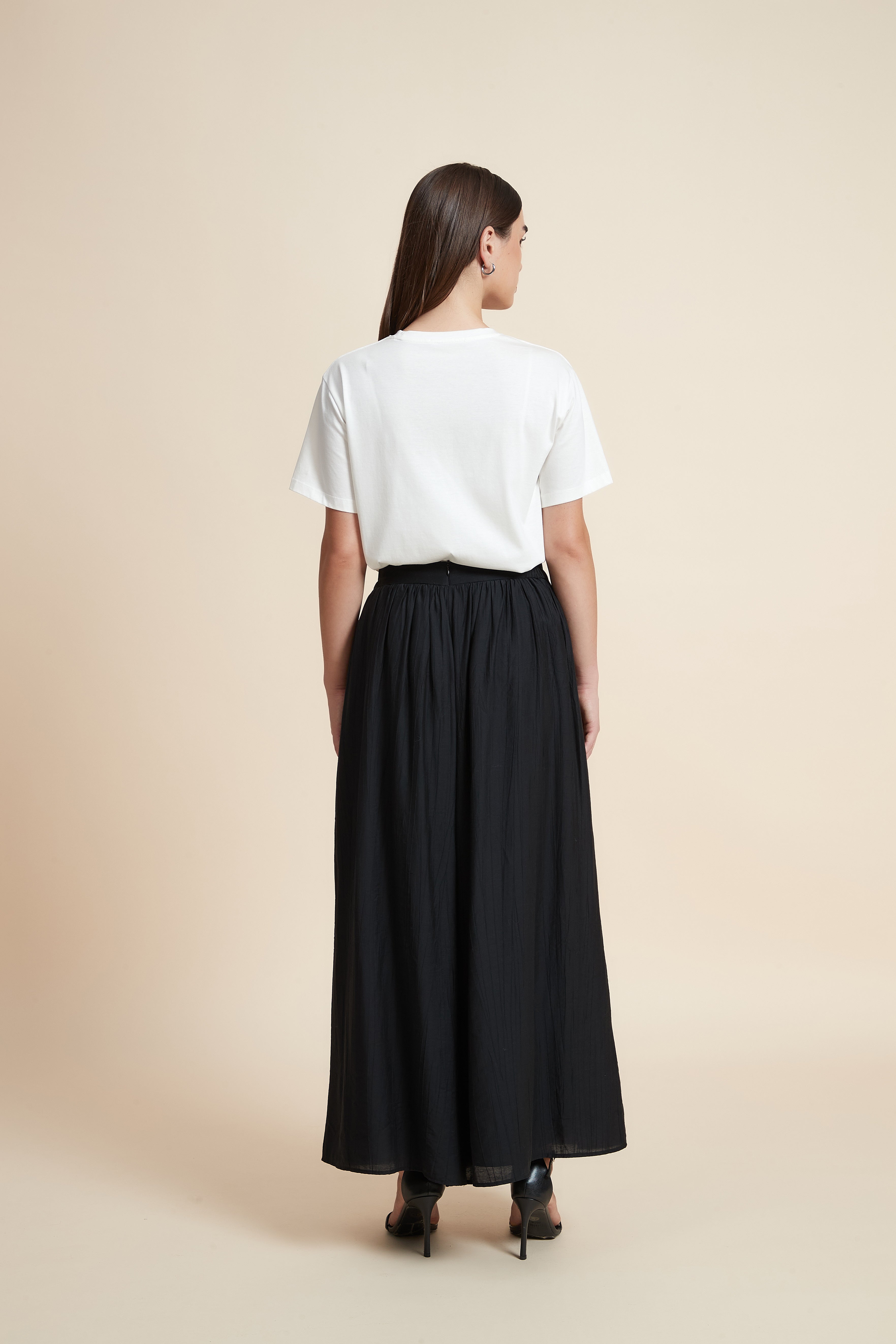 بنطلون طويل وايد ليج سادة