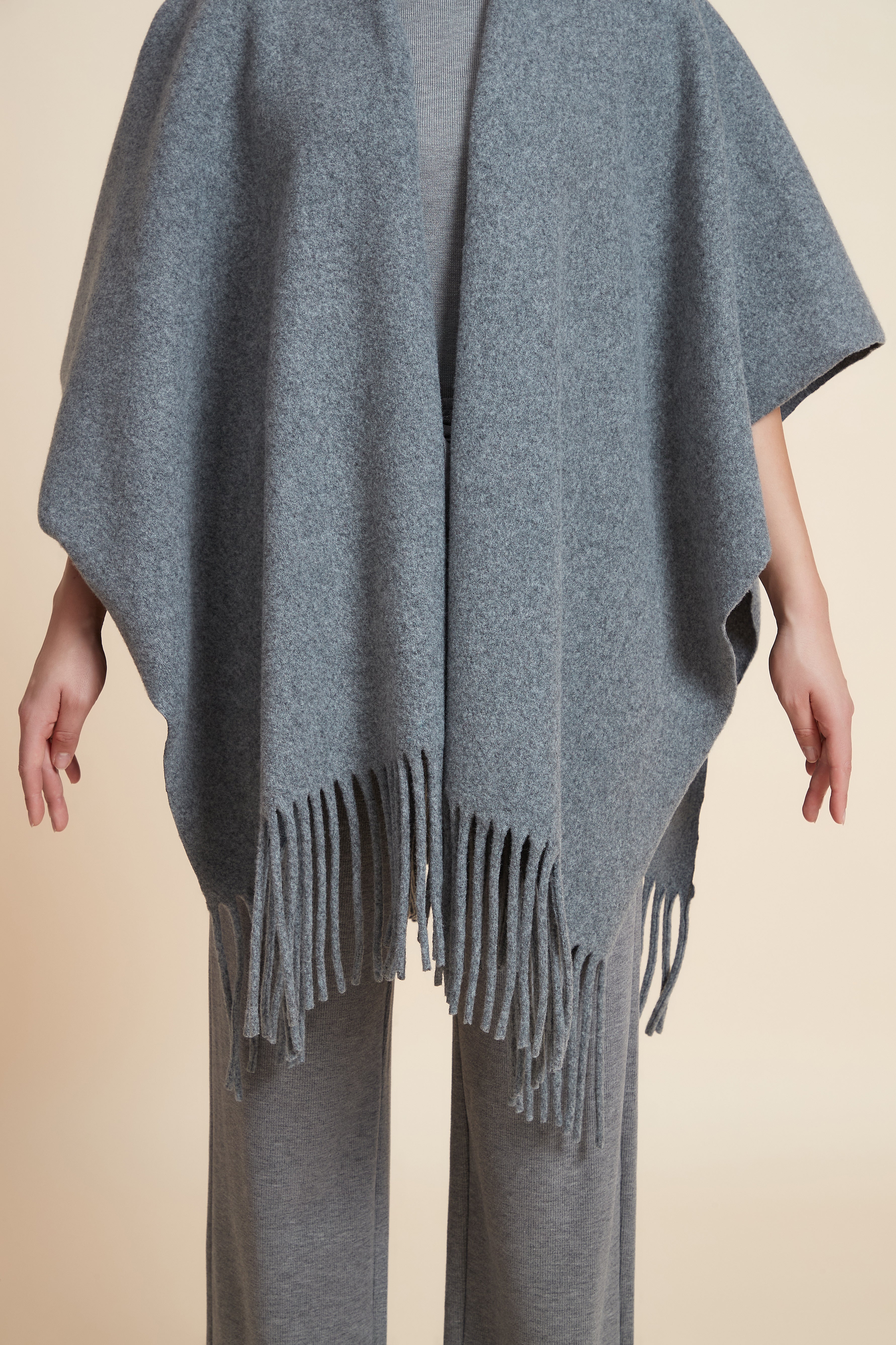 Plain Side-Length Poncho