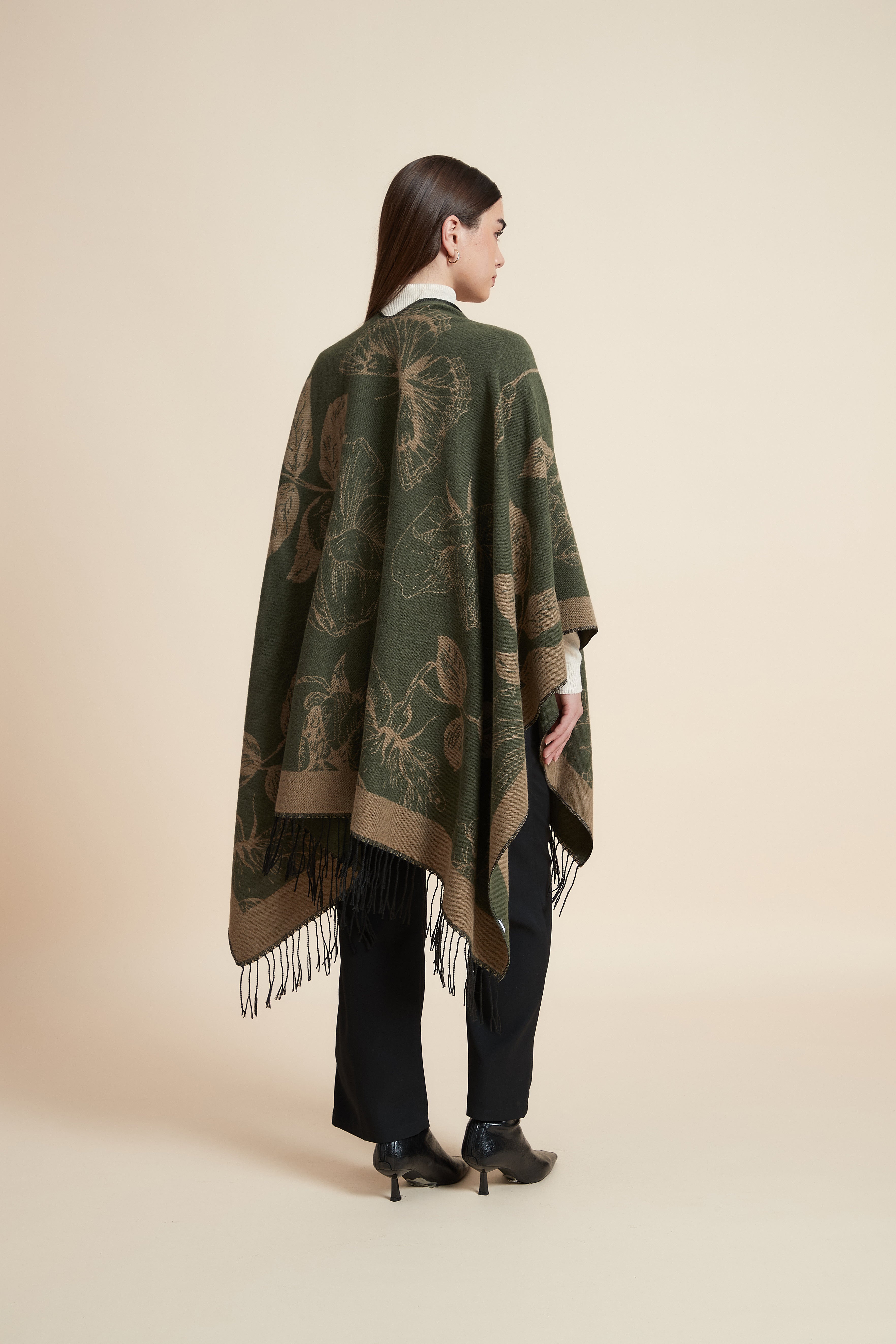 Colorful Side-Length Poncho